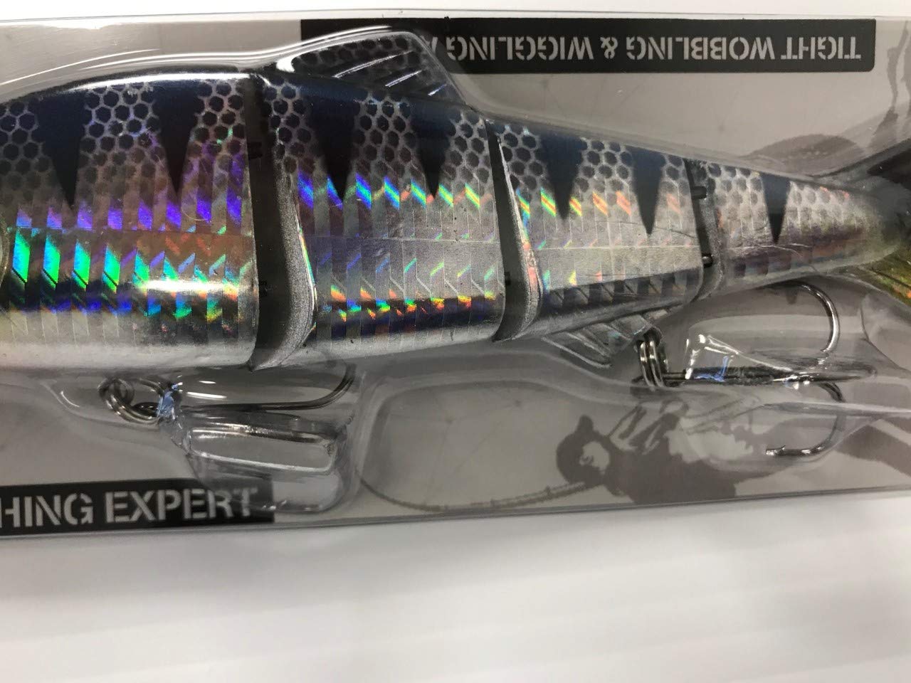 6 Inch Jointed Fishing Lure - 4 Segment Hard Plastic Swimbait for Trout & Predator Fish (35.8g/15cm) - Ideal for Freshwater & Saltwater Fishing