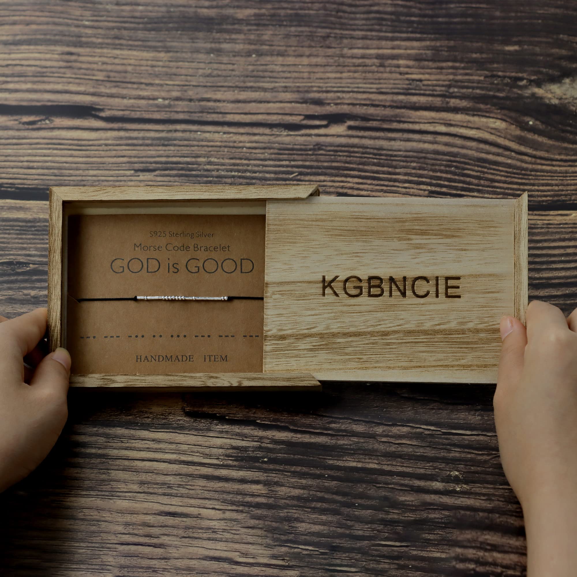 KGBNCIE Morse Code Bracelet for Women - Inspirational & Funny Friendship Gift - Perfect for Birthdays, Anniversaries & Special Occasions