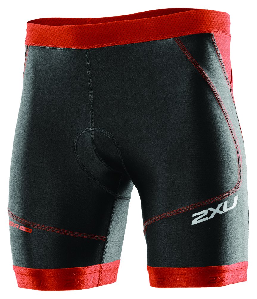 2XU Men's Perform Tri Shorts - High-Performance Triathlon & Cycling Shorts for Men - Breathable, Quick-Dry & Compression Fit - Ideal for Triathlons, Cycling & Running Training