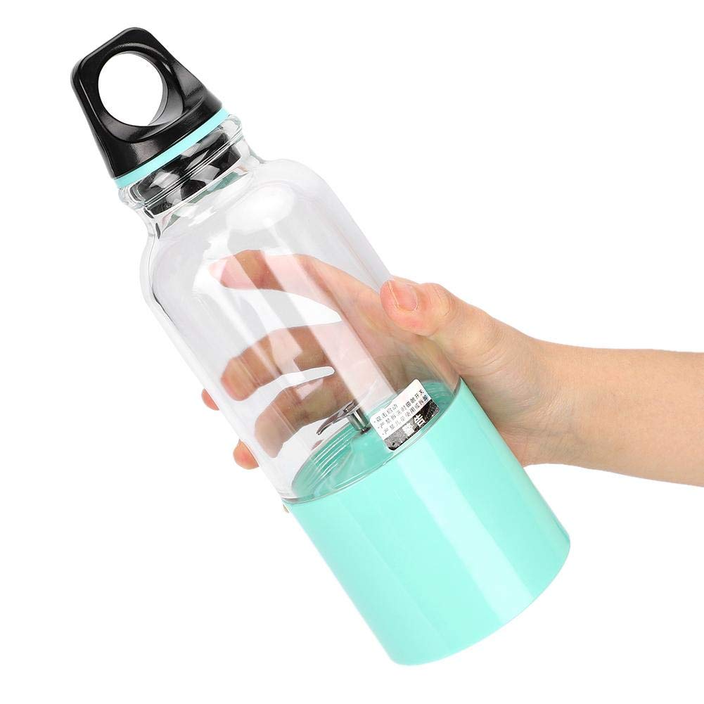Electric Juicer Bottle - 500ML BPA-Free Food Grade PC Portable Blender with 2600mAh Battery for Smoothies & Juices | Perfect for Gym, Travel, Kitchen & Outdoor Activities (Blue)