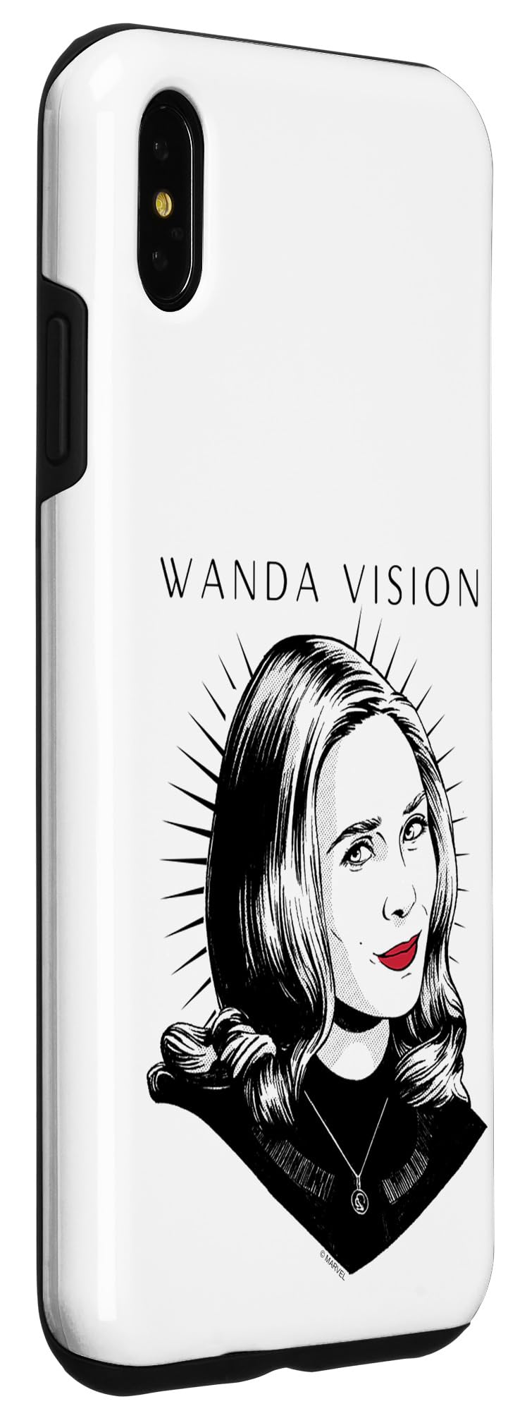 iPhone XS Max Marvel WandaVision Wanda Sketch Case - Premium Protective Phone Cover for iPhone XS Max - Perfect for Marvel Fans, Cosplay & Everyday Use