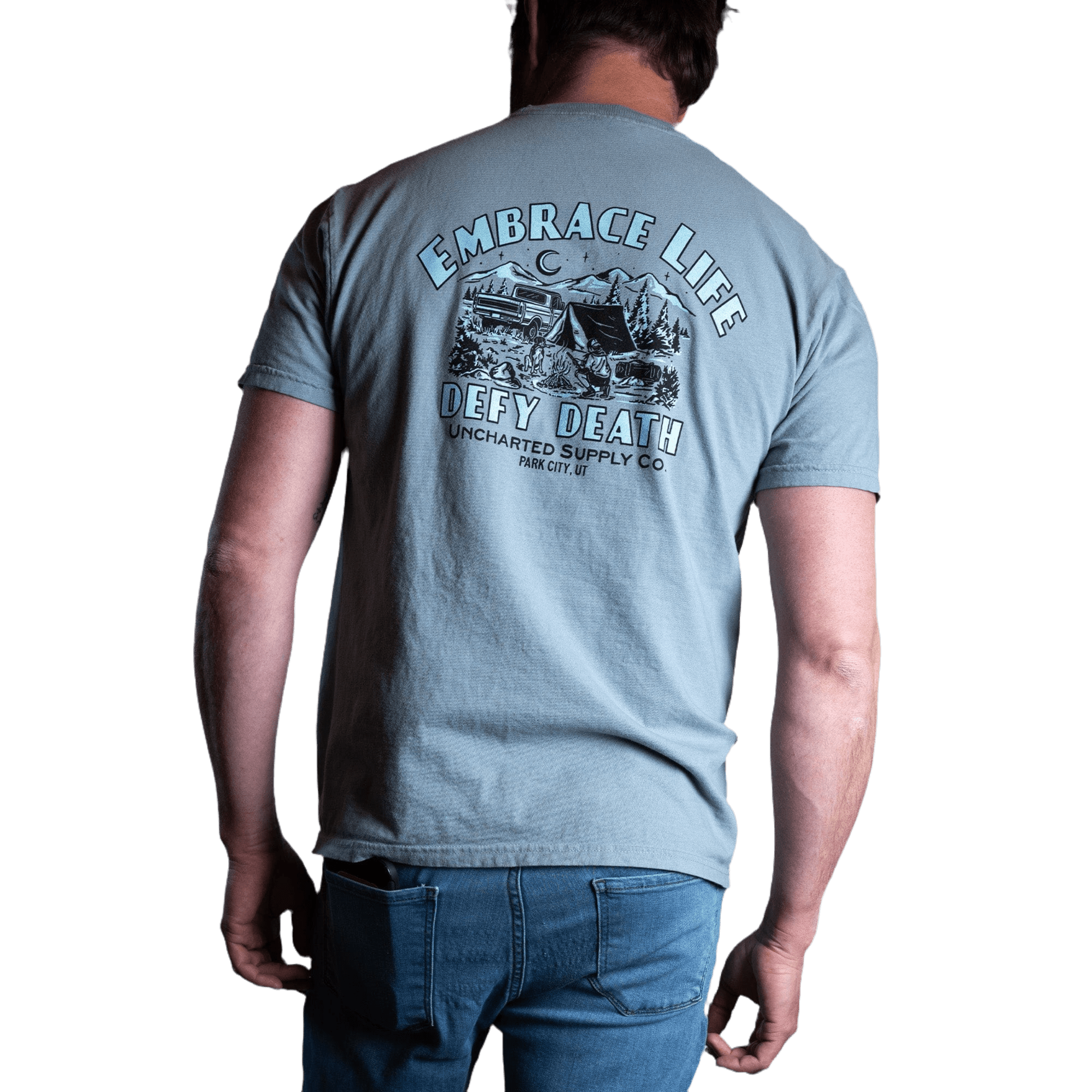 Defy Death Graphic T-Shirt for Men & Women - Cool Skull Design Cotton Tee - Perfect for Halloween, Concerts, and Streetwear Fashion