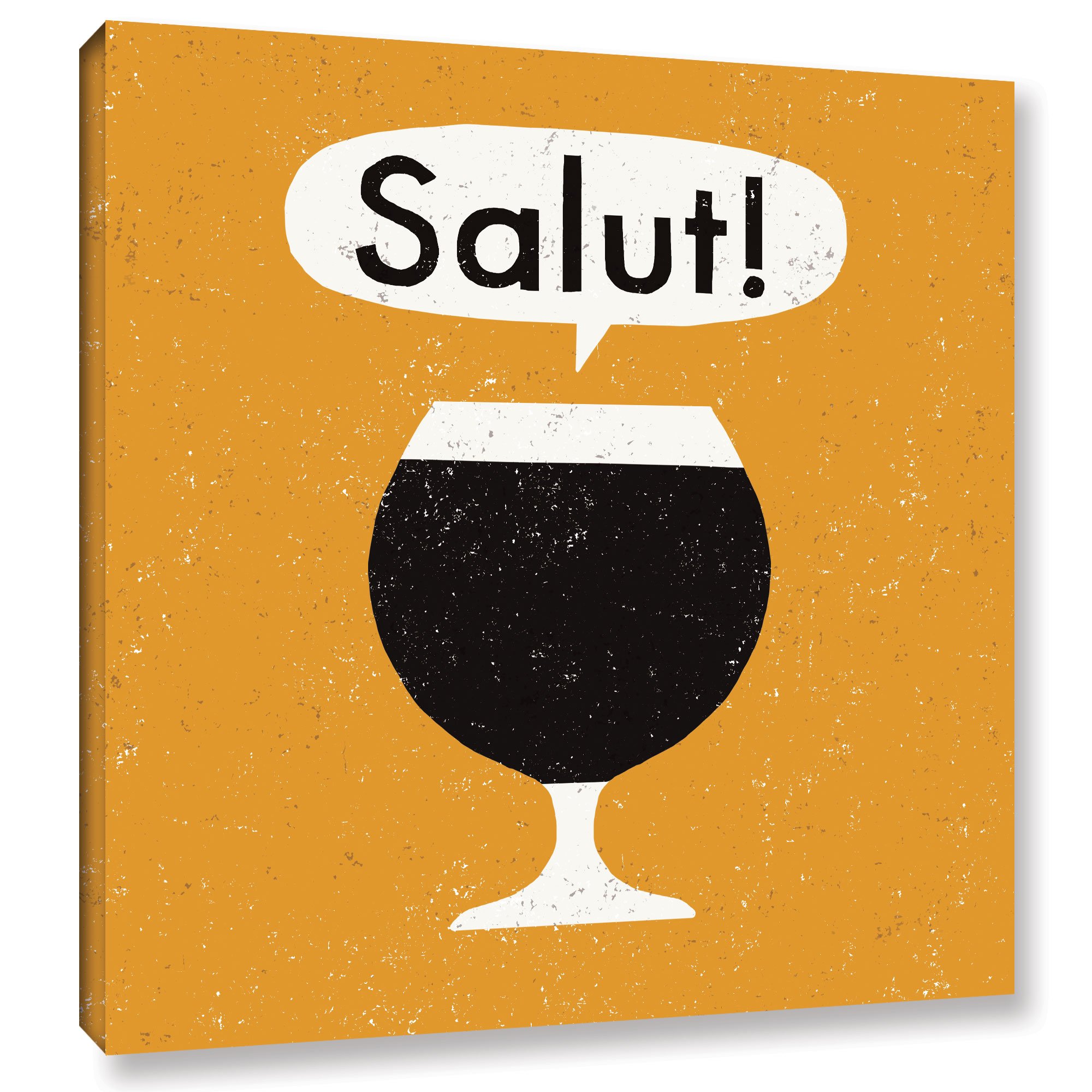Michael Mullan 'Craft Beer Salut' Gallery Wrapped Canvas Art Print - 18x18 Inches, Ready to Hang - Perfect for Home Bar, Man Cave, or Brewery Decor