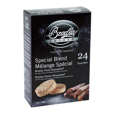 Bradley Smoker BTSB24 Flavor Bisquettes - Special Blend 24 Pack for Wood Pellet Smokers | Perfect for BBQ, Grilling & Smoking Meats | Enhance Flavor for Ribs, Brisket & Chicken