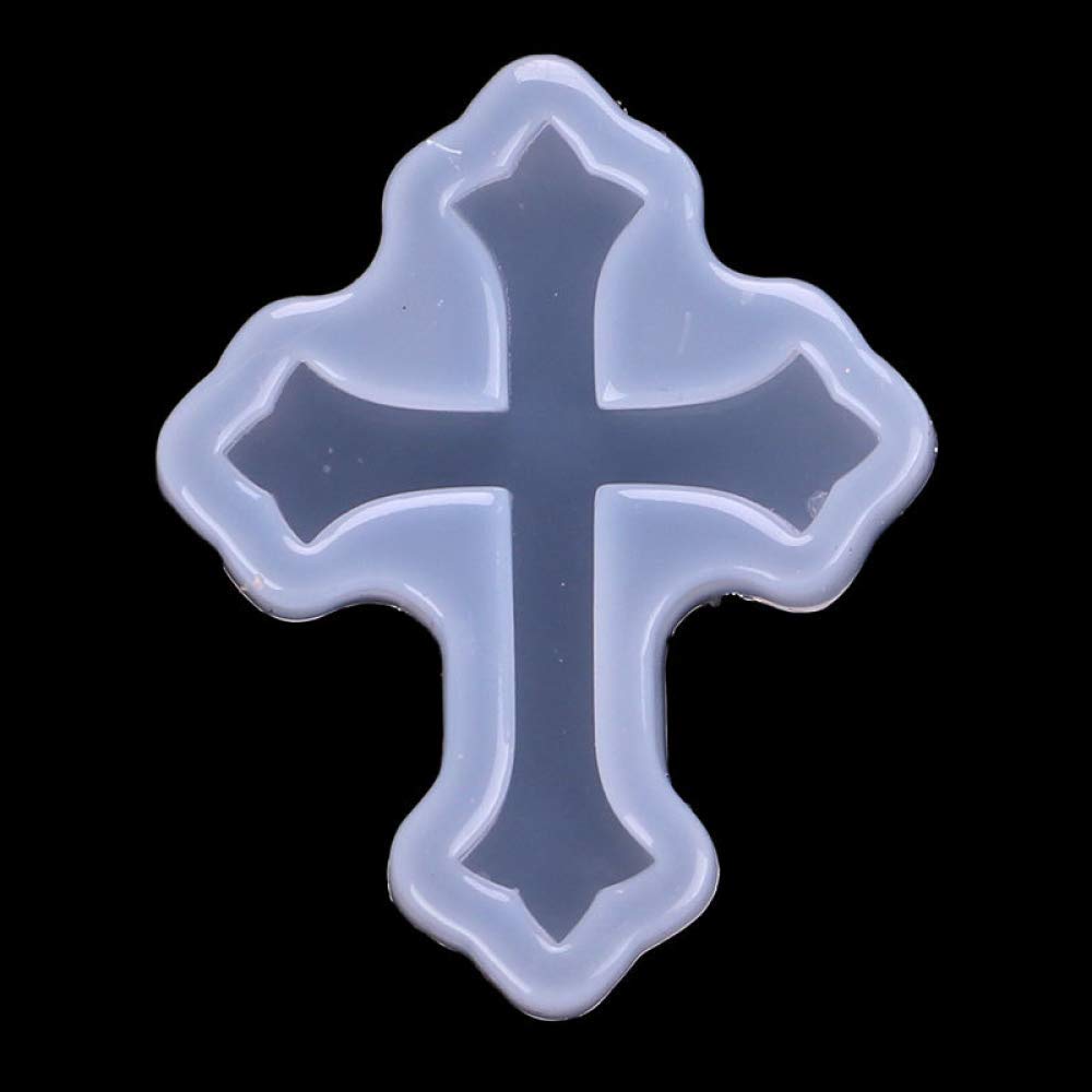 5-Piece Cross Shape Silicone Pendant DIY Molds Set for Resin Casting - Jewelry Making & Craft Supplies (Perfect for Necklaces, Keychains & Gift Making)