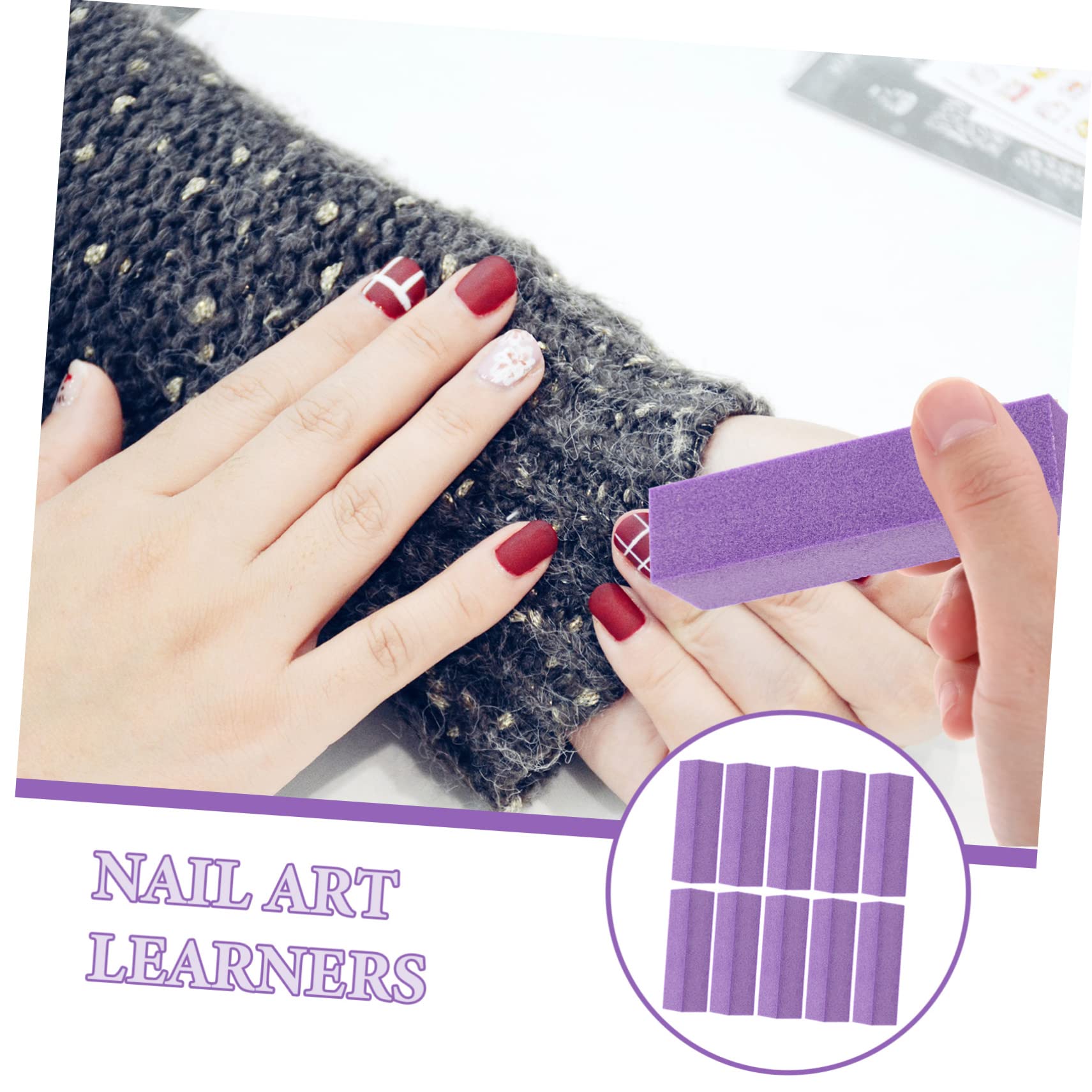 10pcs Professional 4-Sided Nail Buffer Blocks - Natural Nail Files, Sanding & Polishing Tools for Manicure & Nail Art | Perfect for Home Salon, Travel & DIY Nail Care
