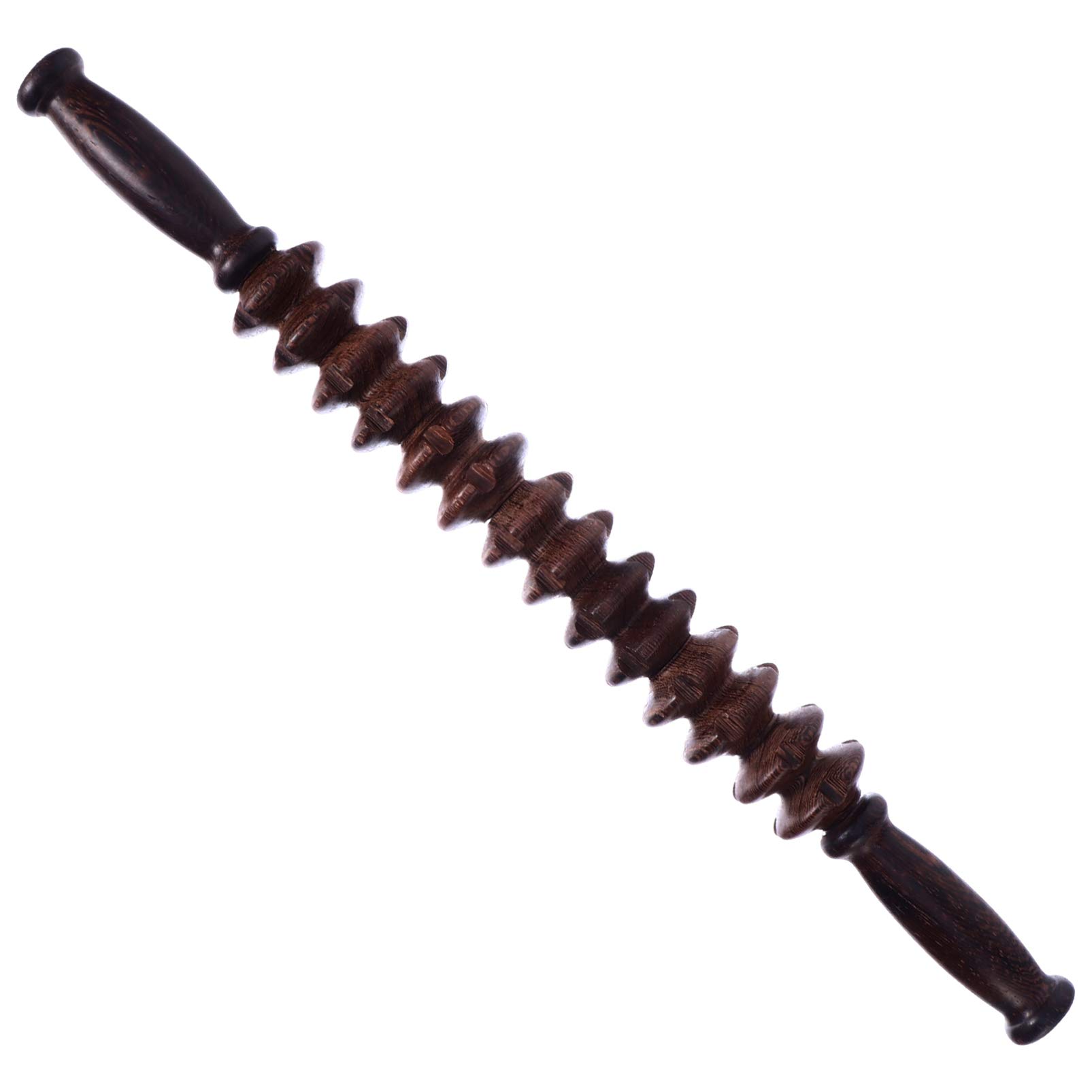 EXCEART Wooden Massage Roller Stick - Trigger Point Therapy for Muscle Pain Relief, Back & Body Massager Tool - Perfect for Post-Workout Recovery, Yoga & Relaxation
