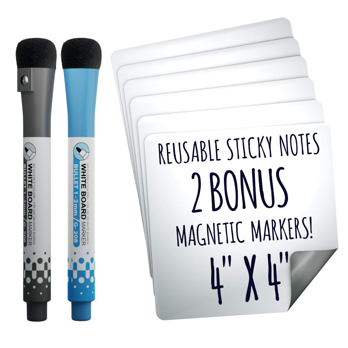 Dry Erase Sticky Notes - 6 Pack of 4