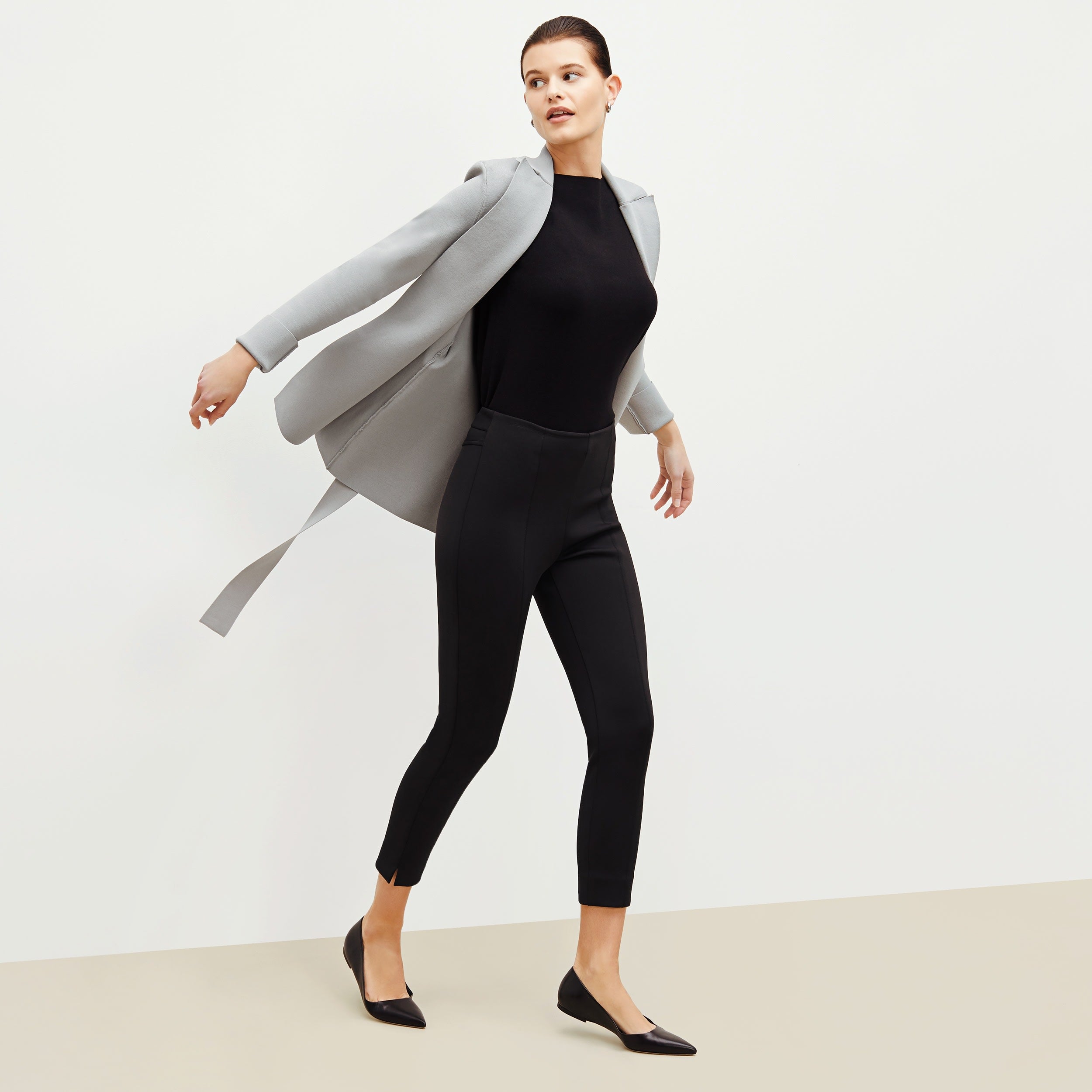 Shaw Pant Scuba - High Waisted Leggings for Women, Black - Perfect for Yoga, Workout & Lounge Wear