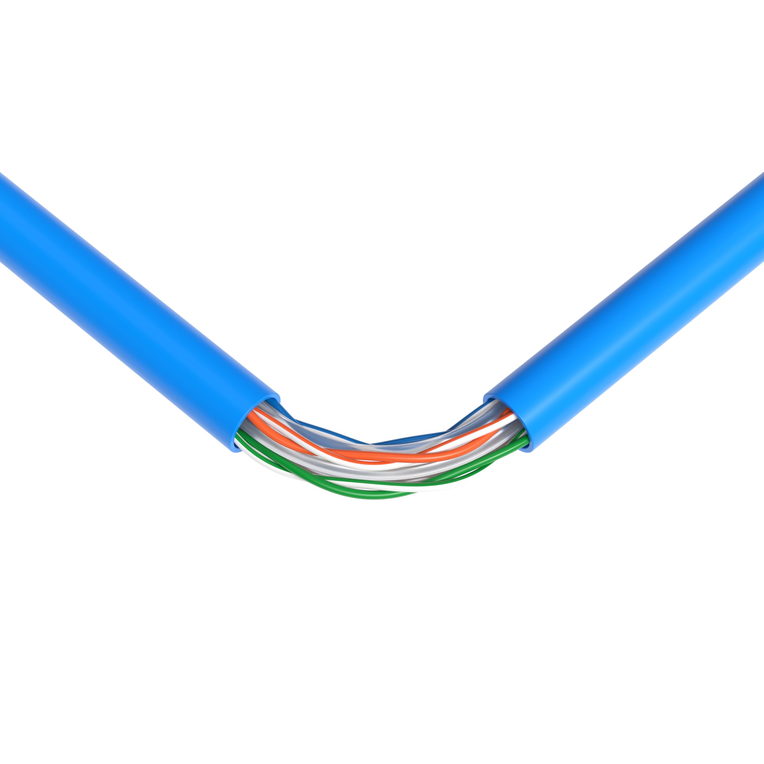 1000ft CMP CAT6 Ethernet Cable - Plenum Rated, 550Mhz, 23AWG Solid UTP Network Cable with RJ45 Connectors | Bulk Blue LAN Wire for Office Networking, Data Centers & Home Internet Setup (CCA Copper Clad Aluminum)