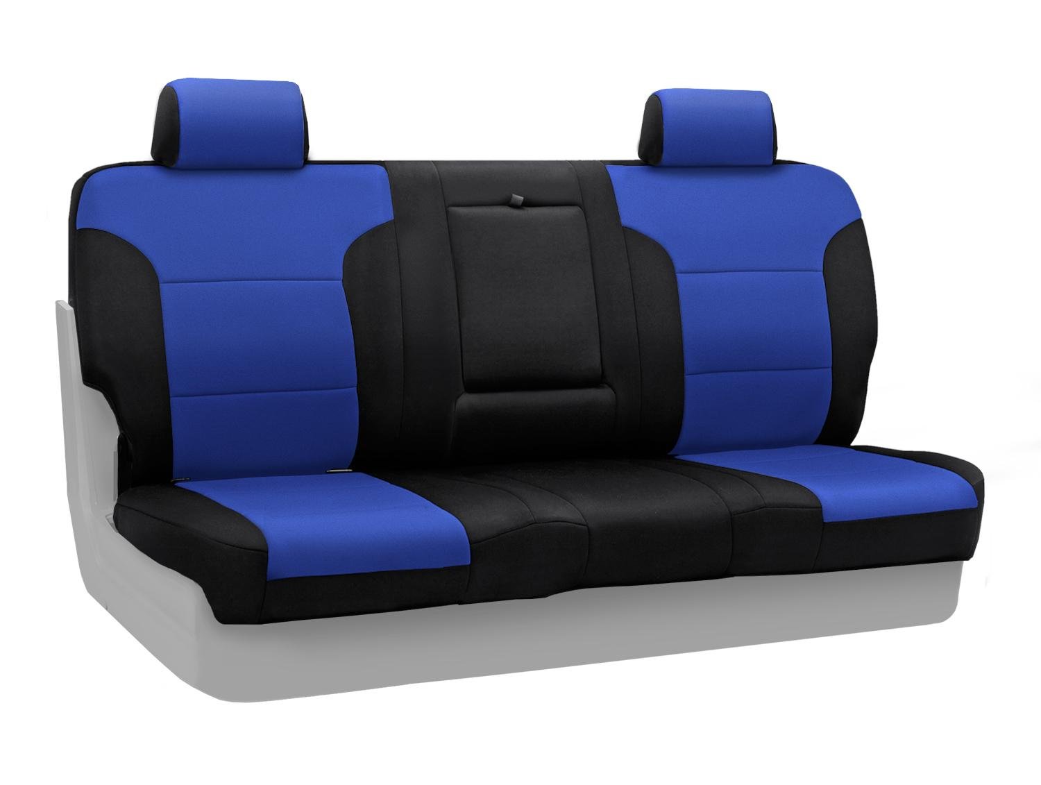 Custom Fit Neosupreme Front Bench Seat Cover for Chevrolet Trucks & SUVs - Blue with Black Sides | Waterproof & Anti-Slip Protection for Work, Camping & Road Trips