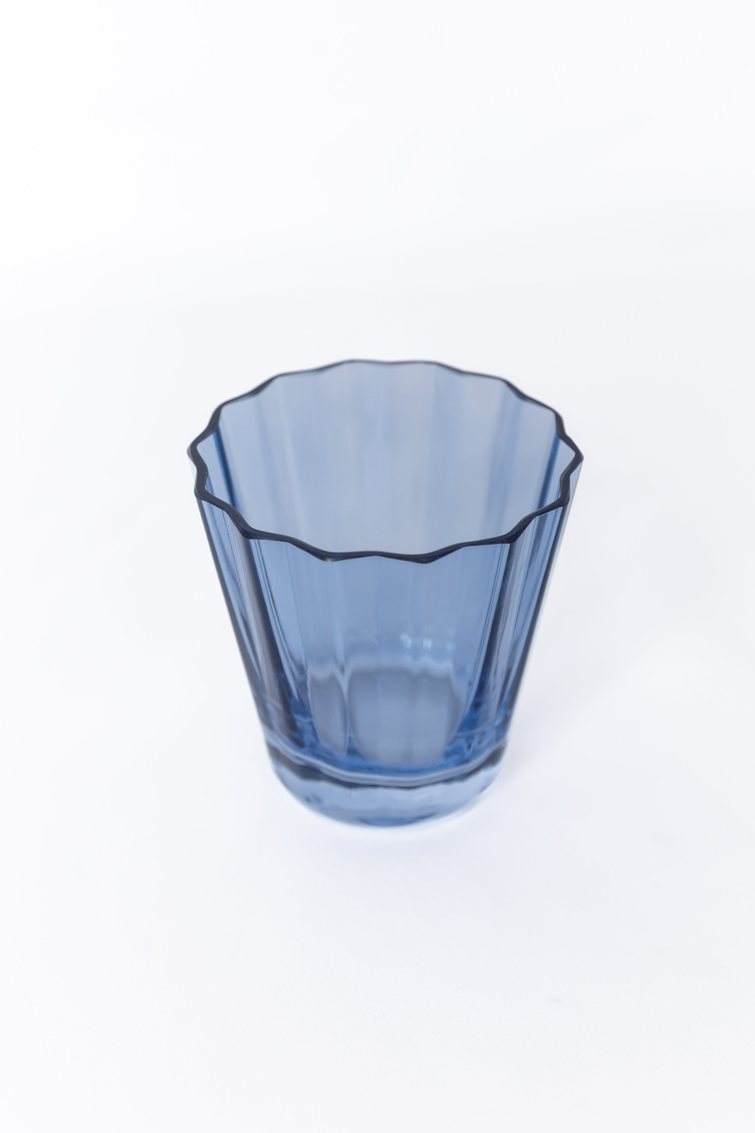 Estelle Colored Sunday Lowball Glasses - Set of 6 Cobalt Blue Drinking Glasses for Cocktails, Juice & Iced Coffee | Perfect for Home Bar, Parties & Everyday Use