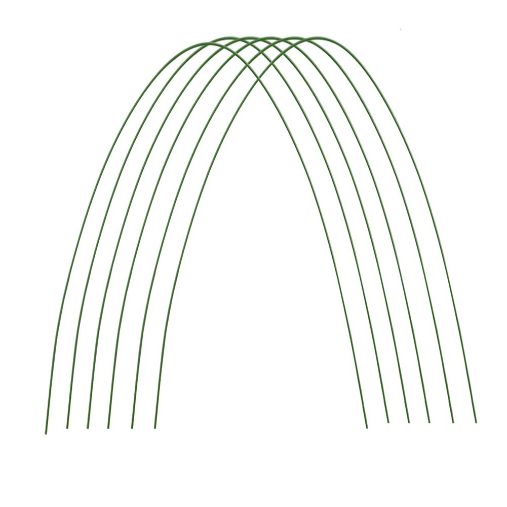 ACJRYO 6-Pack 47.2 Inch Greenhouse Hoops - Portable Garden Fabric Support Frame & Plant Grow Tunnel for Raised Beds | Perfect for Seedlings, Vegetables, and Flower Protection in All Seasons