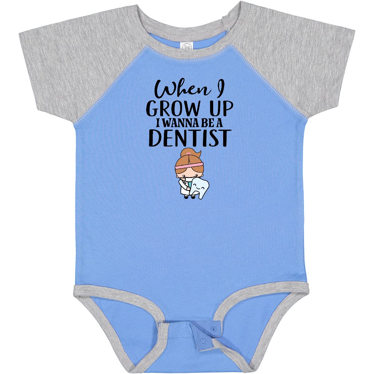Inktastic Future Dentist Baby Girl Bodysuit - Cute & Comfortable Infant Onesie for Aspiring Dentists - Perfect for Baby Showers, Birthdays & Photo Shoots