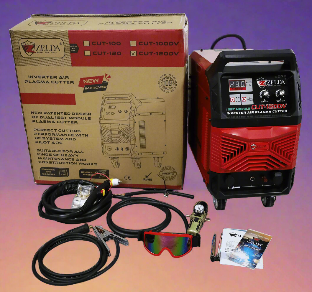 220V/440V Digital Plasma Cutter - Heavy Duty 3 Phase CNC Ready Metal Cutting Machine | CUT120DV | Perfect for Industrial Metal Fabrication, Automotive Repair, and DIY Projects