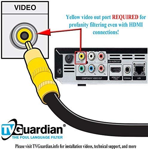 TVGuardian HD Model 501 - Profanity Filter for TV & DVD | Blocks Foul Language | Perfect for Family Viewing & Kid-Safe Entertainment