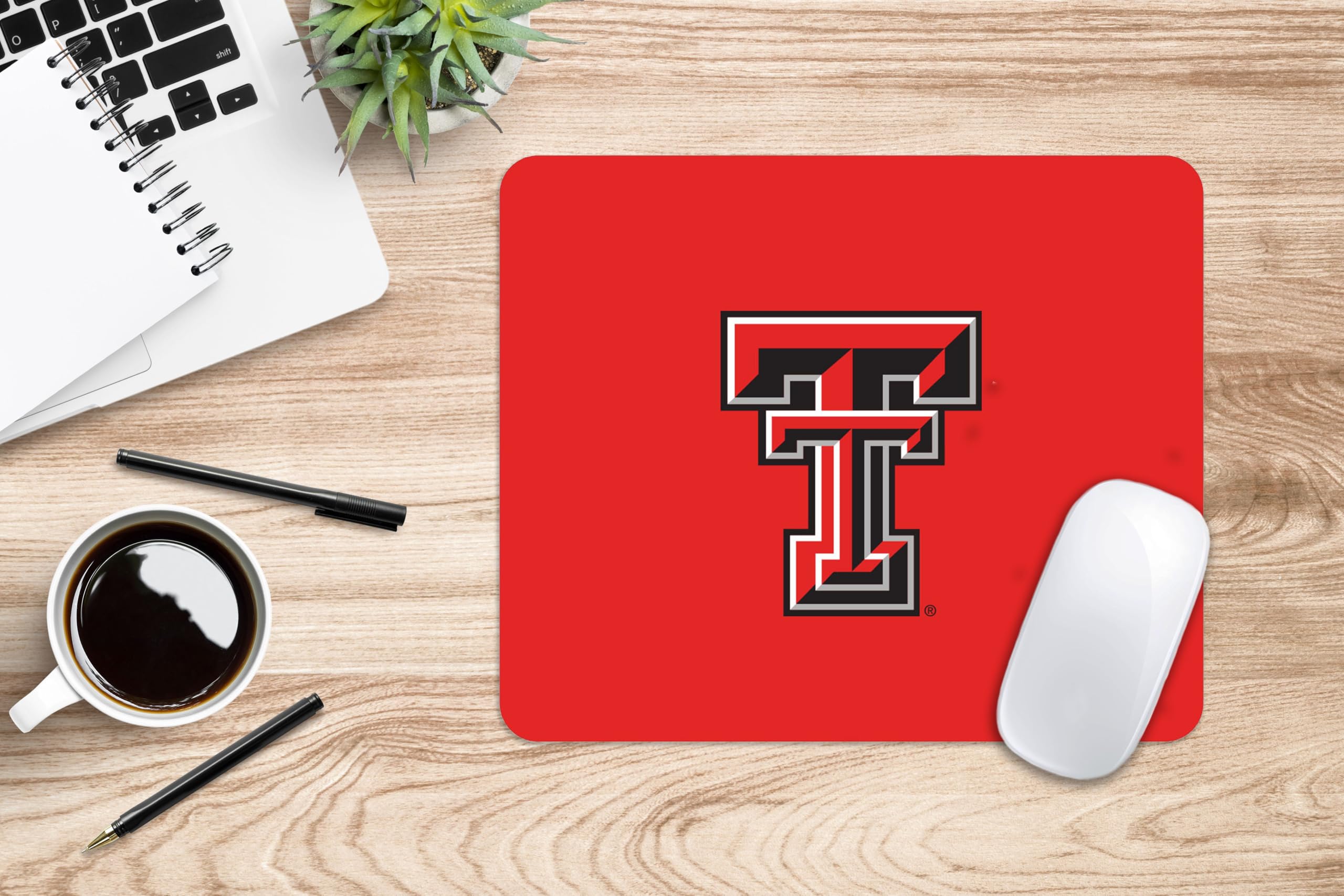 Texas Tech University Mouse Pad - Non-Slip Fabric Gaming Mousepad with Vibrant Logo for PC, Laptop & Office Use - Perfect for Gamers, Students & Work from Home Setup