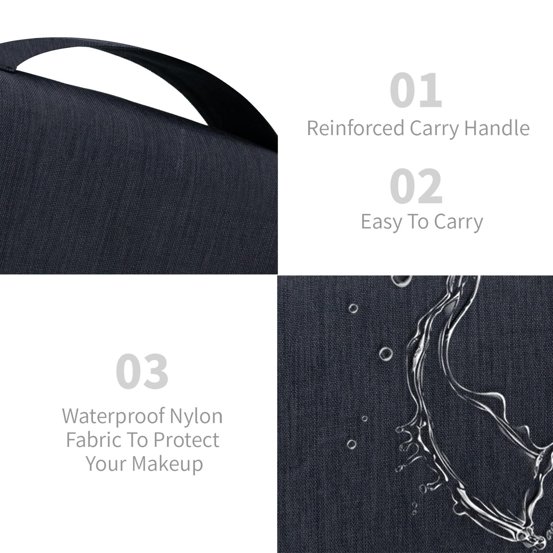 Large Waterproof Hanging Toiletry Bag for Travel - TSA Approved Clear Cosmetic Organizer with Zippers for Men & Women - Perfect for Carry-On, Airplane, Gym & Bathroom Essentials