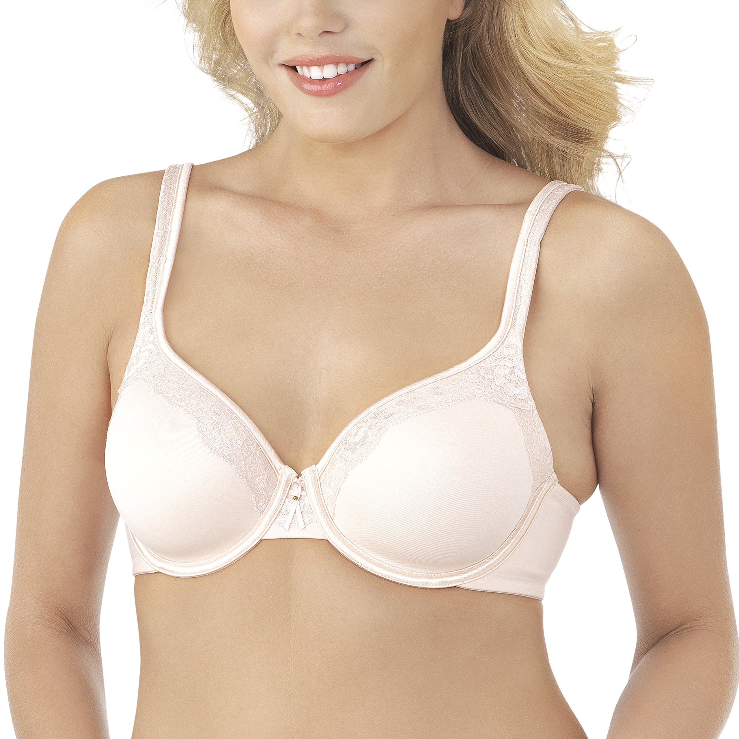 Vanity Fair Women's Body Caress Full Coverage Underwire Bra 75335 - Comfortable Support for Everyday Wear, Work & Special Occasions