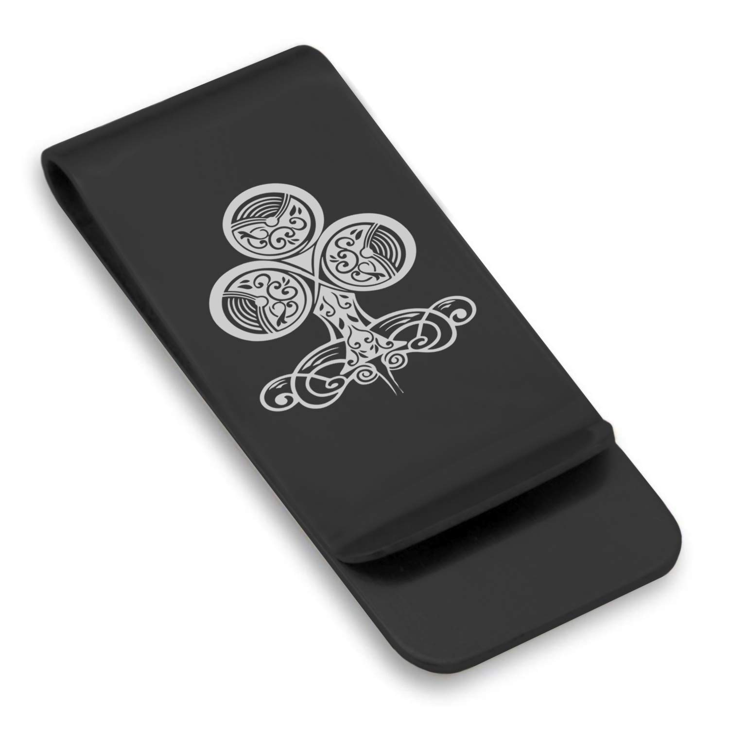 Vintage Stainless Steel Slim Money Clip & Credit Card Holder with Four Classic Card Suits - Perfect for Organizing Cash, Cards, and IDs for Men's Wallets, Gifts, and Everyday Carry