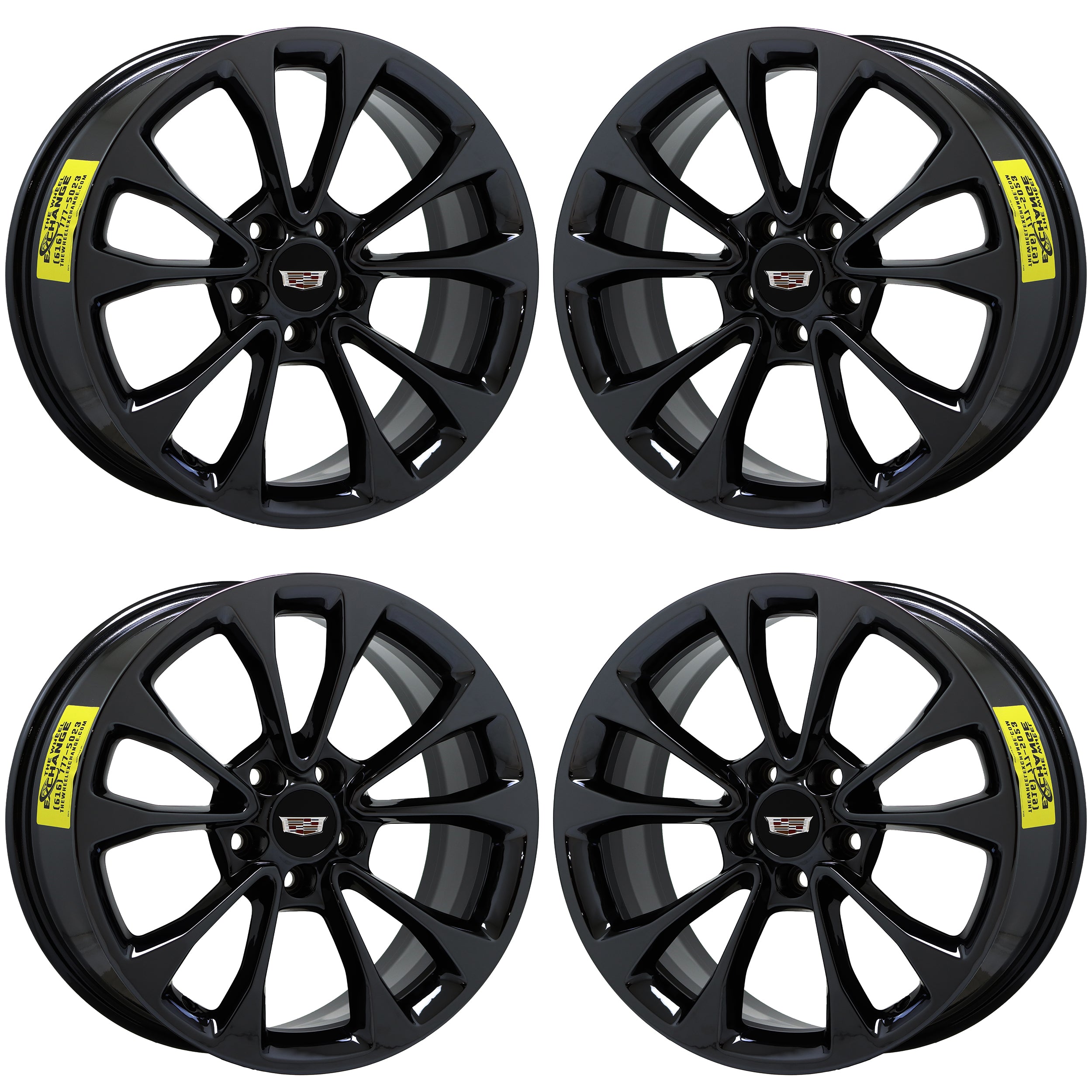 18 Cadillac ATS Coupe Gloss Black OEM Factory Wheels Rims Set 4731 4734 - Perfect Upgrade for Luxury Car Styling & Performance