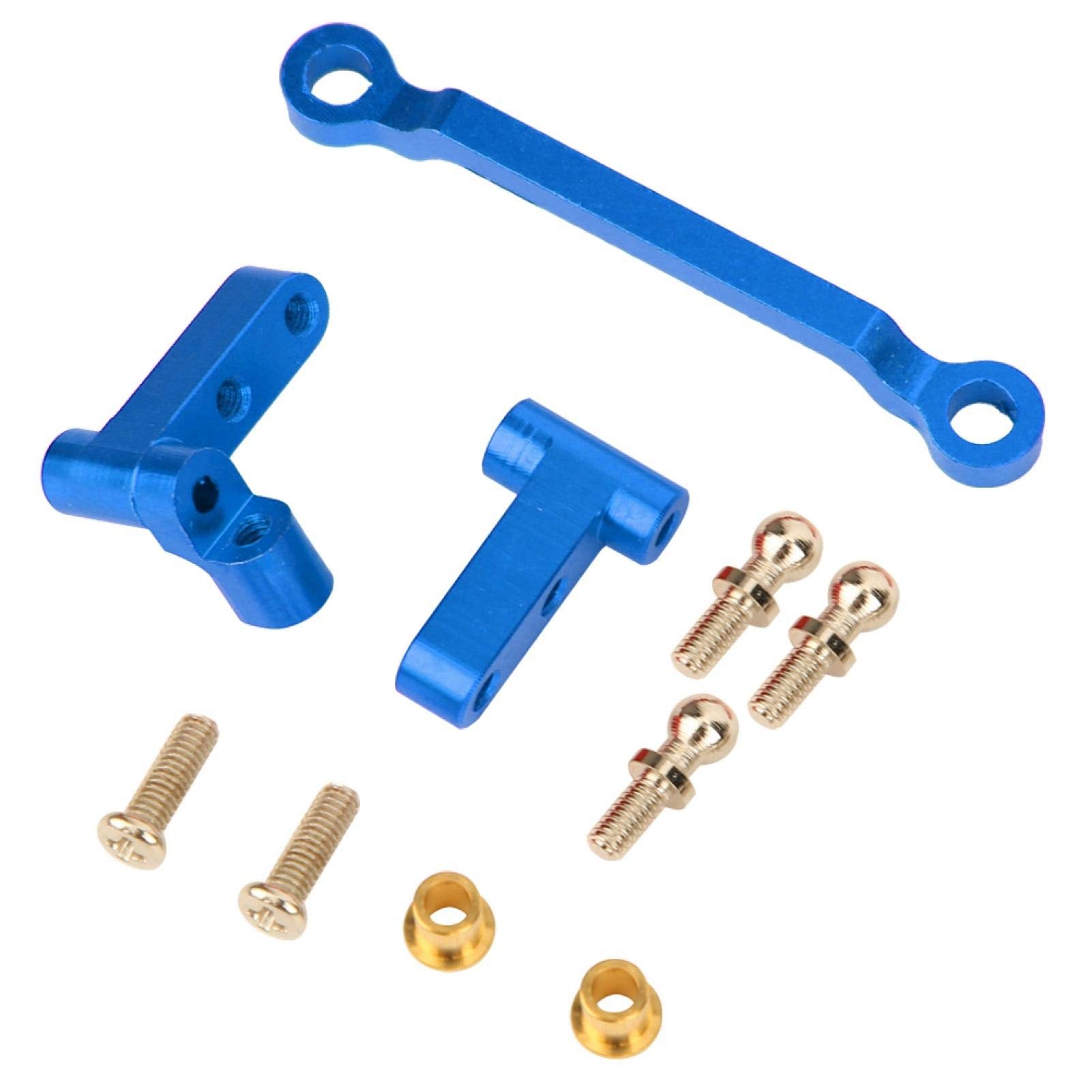 Meiyya 1/18 RC Car Steering Linkage - Blue | High Precision Easy Install Replacement Part for RC Vehicles | Perfect for Off-Road Racing & RC Car Maintenance