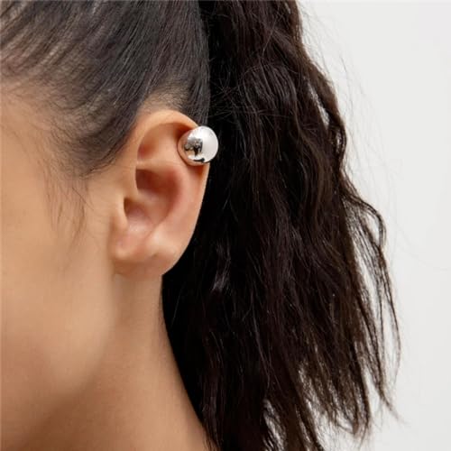 E3:silver chunky ear cuff