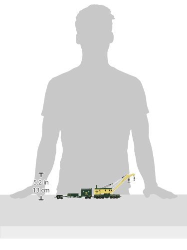 Bachmann Trains - 250-Ton Steam Crane & Boom Tender - READING - HO Scale Model Train for Collectors & Enthusiasts - Perfect for Railroad Scenery & Diorama Displays