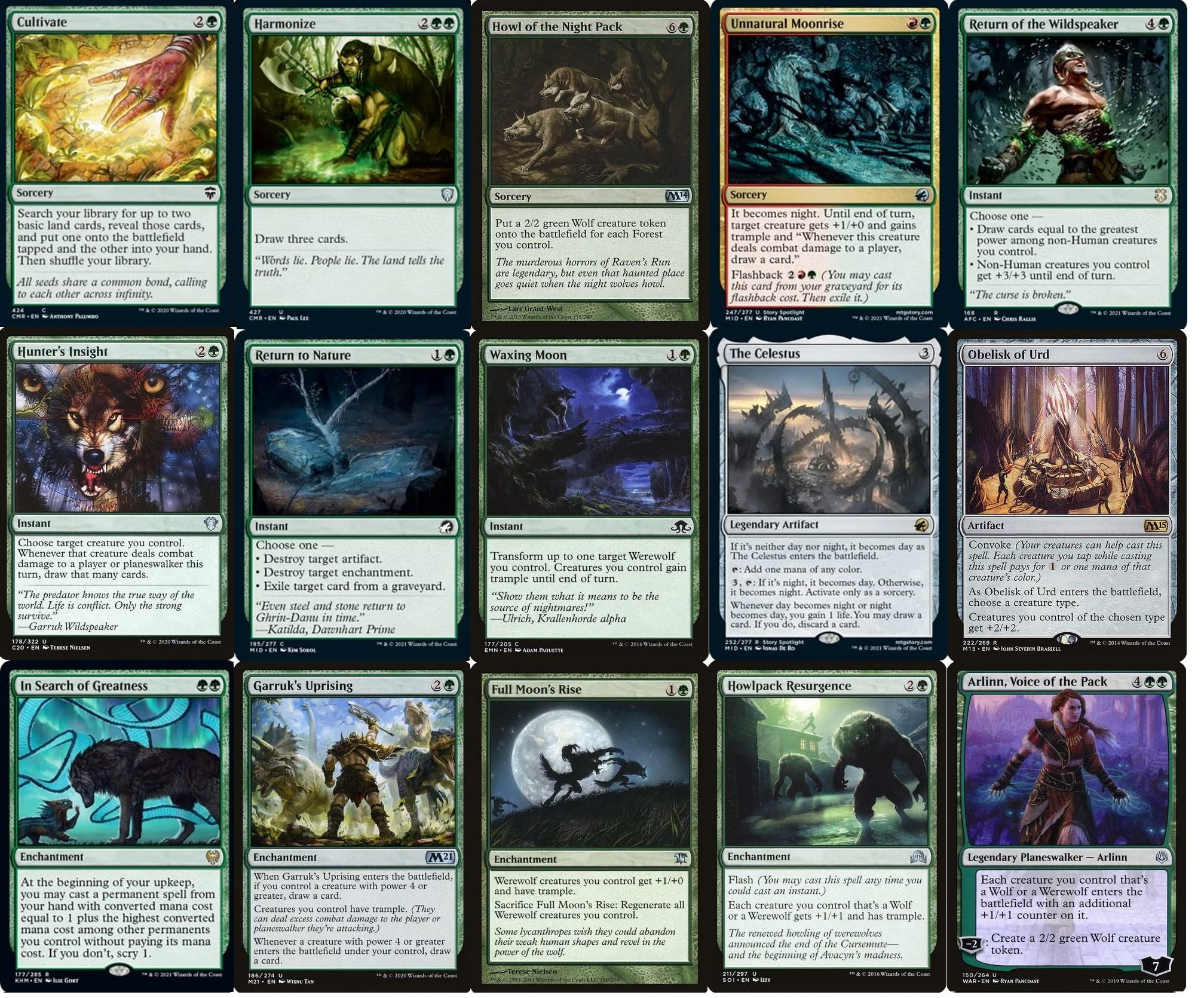 Elite Werewolf Commander Deck - Tovolar - Gruul (Red/Green) - 100 Card Custom Magic The Gathering EDH Deck - Powerful for Competitive Play & Casual Game Nights