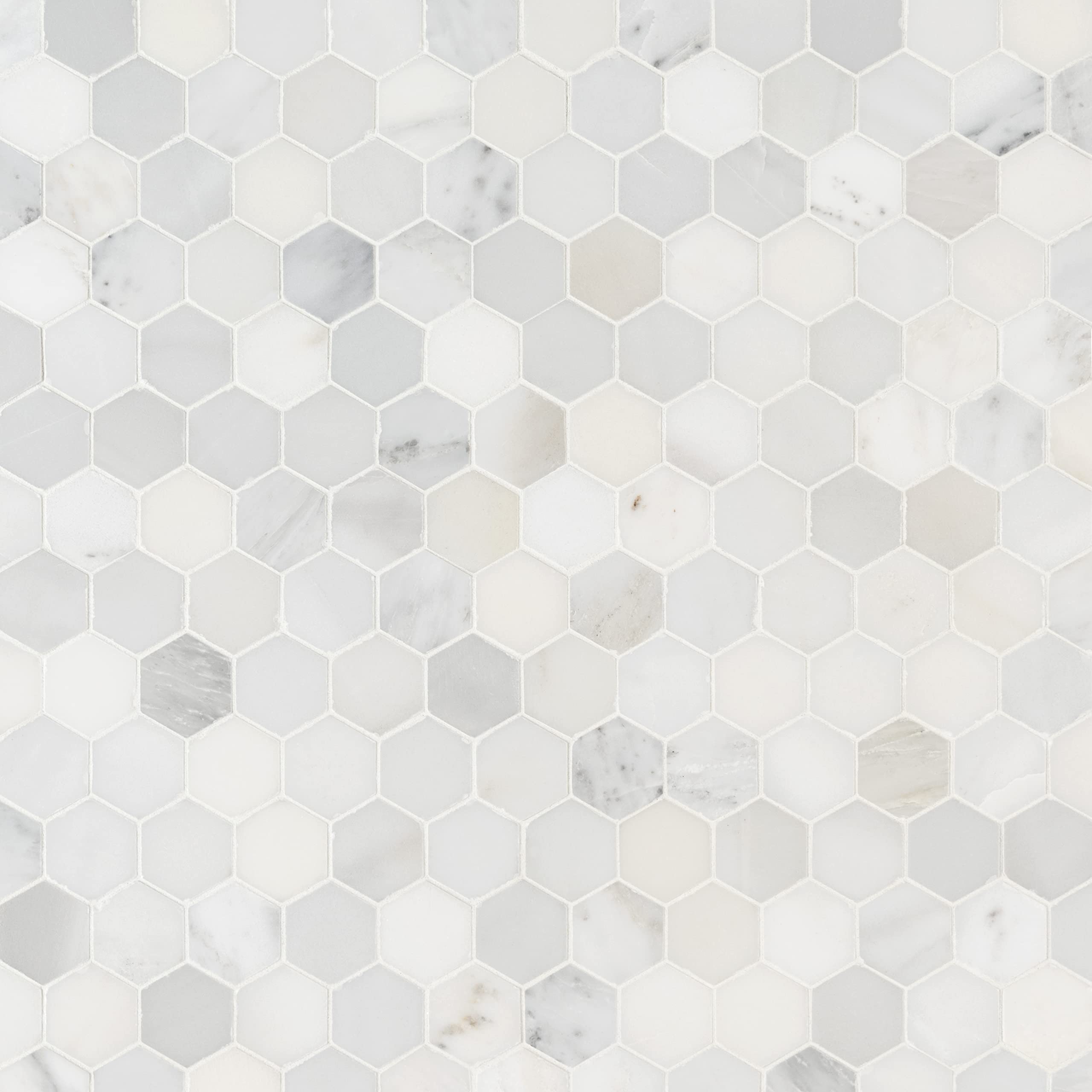MSI Arabescato Carrara 11.75x12 Inch Honed Marble Mosaic Tile - Mesh-Mounted for Easy Installation | Perfect for Bathroom, Kitchen Backsplash, Shower Wall & Accent Wall | Arabescato Cool White Marble | Ideal for Modern Home Decor & Luxury Interior Design