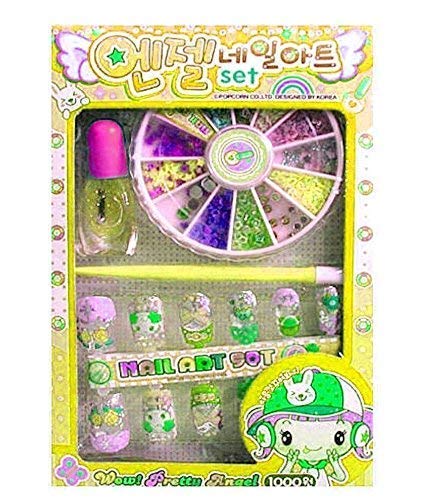 APOEM 3-Piece Kids Nail Art Kit - Colorful Nail Design Set for Girls, Perfect Birthday Gift for Toddlers & Children | DIY Nail Art for Parties, Playdates & Creative Playtime