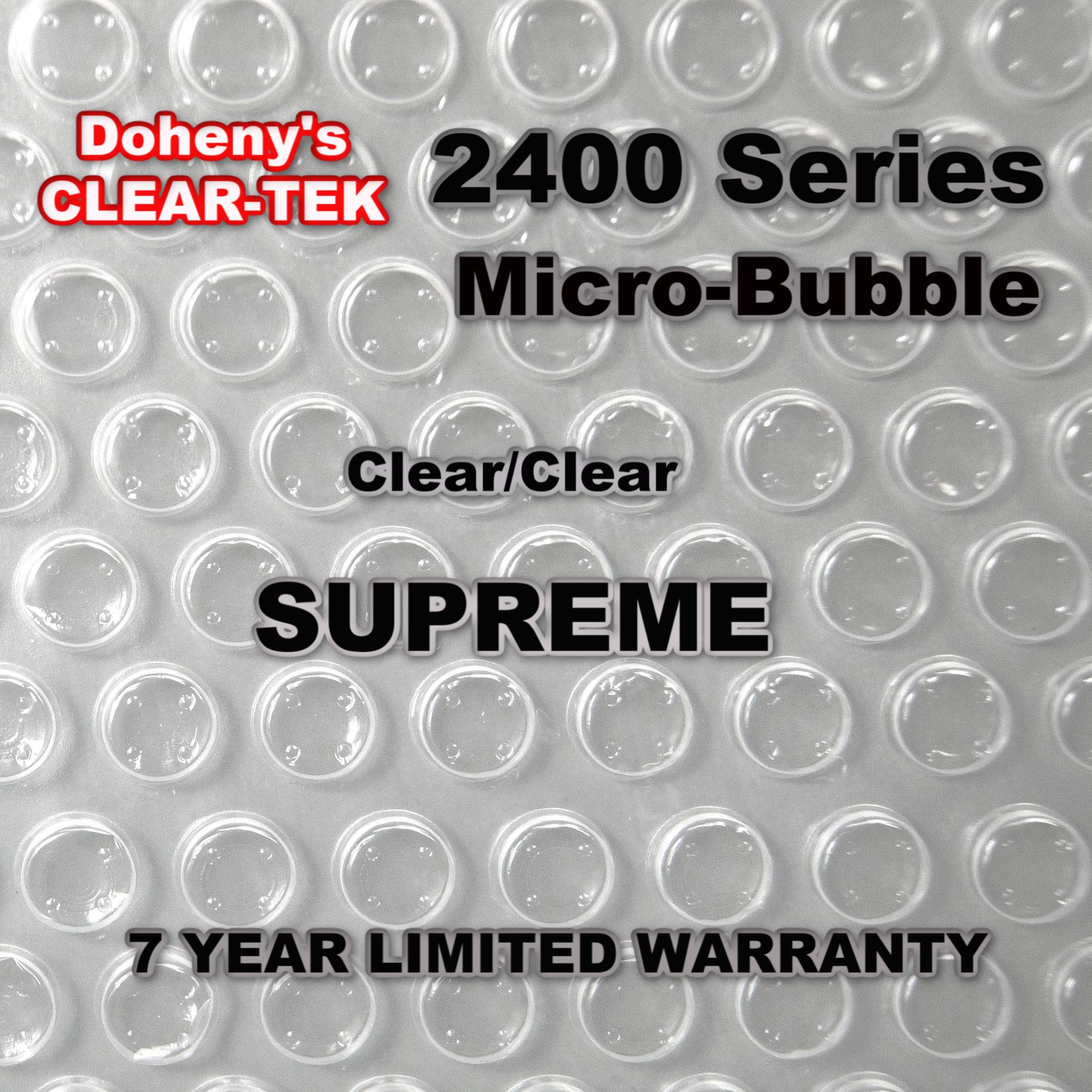 Doheny's Clear-Tek Micro-Bubble Solar Pool Cover for Above Ground Pools | Increases Water Temperature & Reduces Evaporation | Perfect for Summer Swimming & Energy Savings