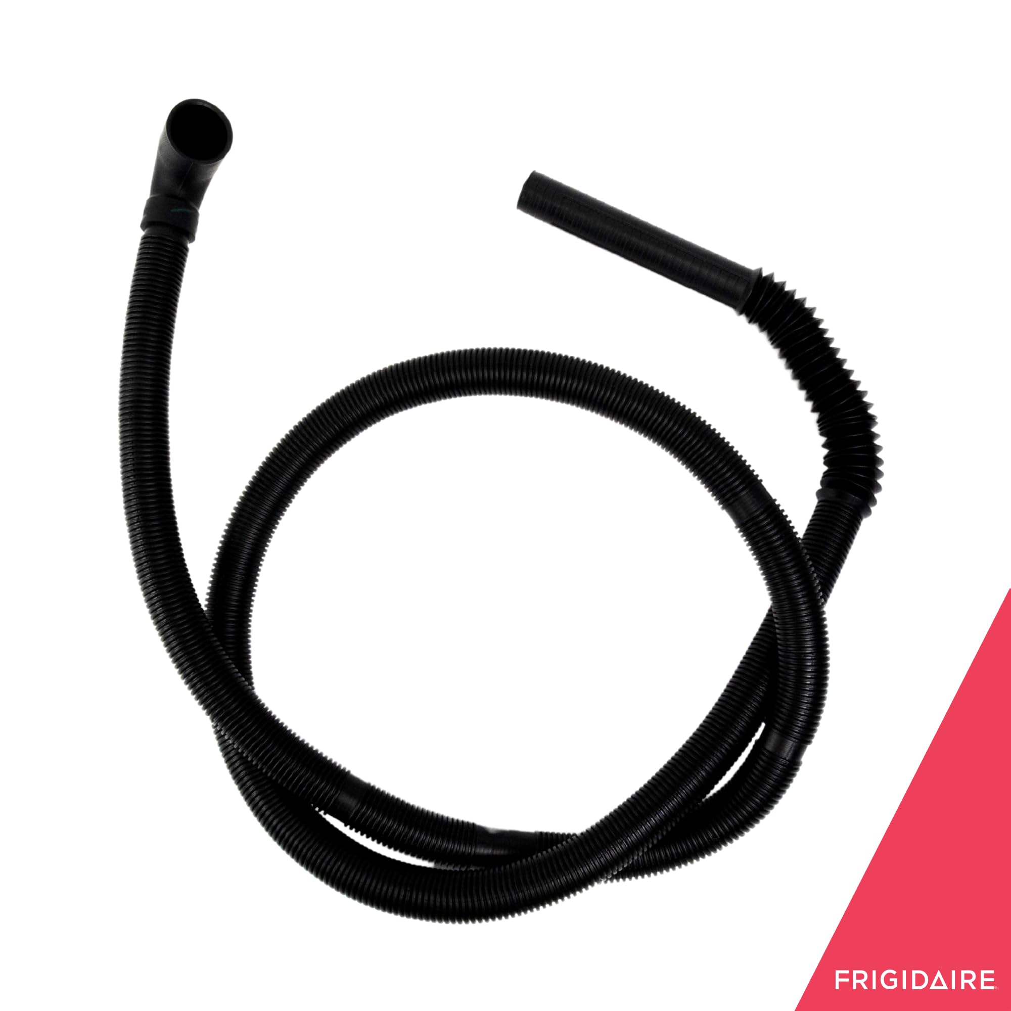 Frigidaire 134592700 Washing Machine Drain Hose Replacement - Universal Fit for Most Washers, Durable Black Rubber Hose (Perfect for Laundry Rooms, Basements & Apartments)