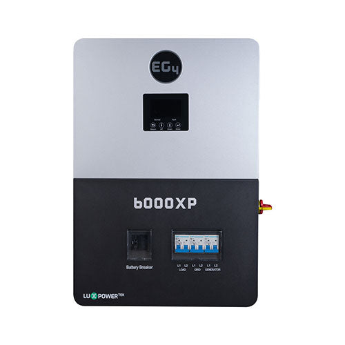 EG4 6000XP Off Grid Solar Inverter | 8000W PV Input | 6000W Output | 480V VOC | 48V 120/240V Split Phase | Ideal for Home Backup Power & RV Solar Systems