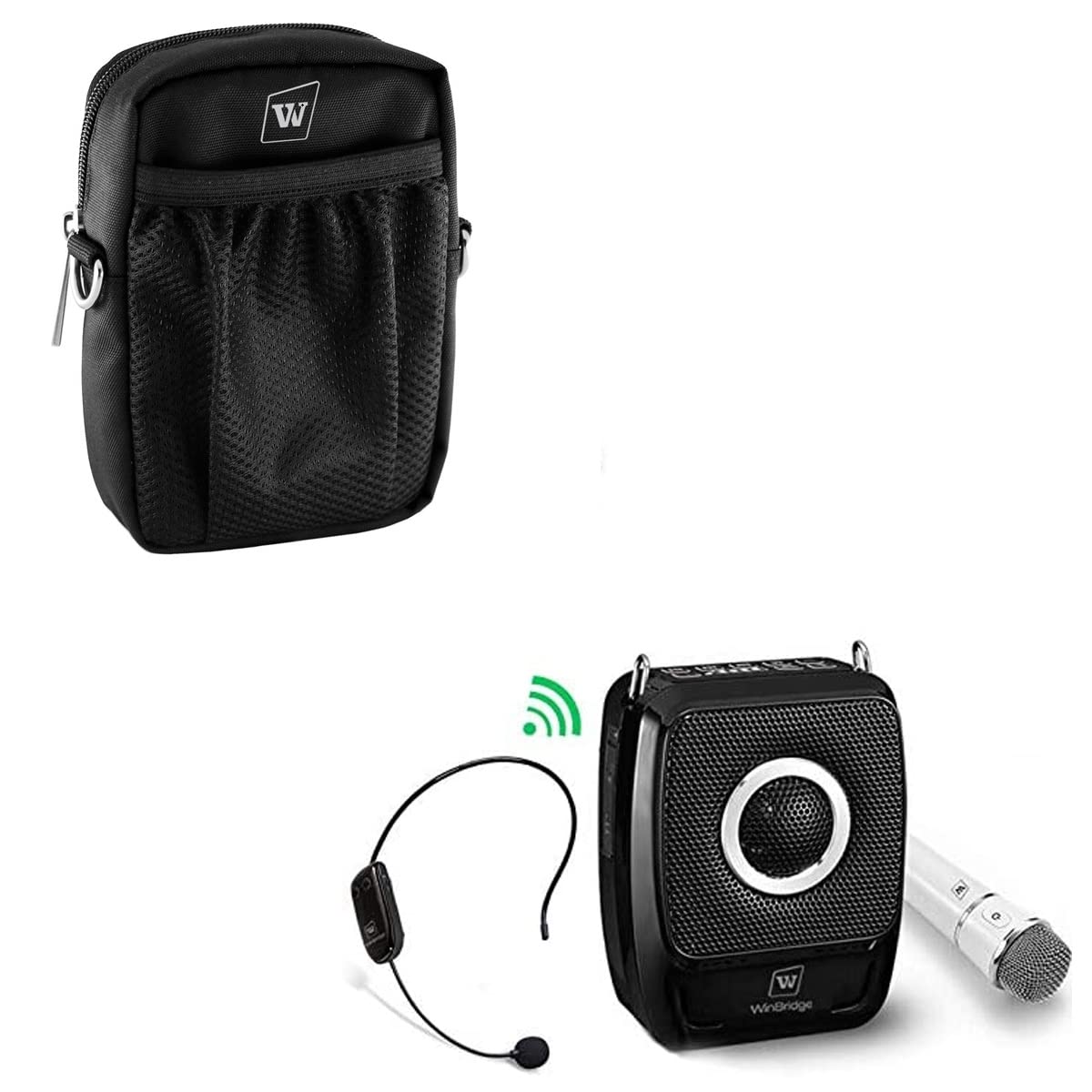 WinBridge S92 Pro Wireless Voice Amplifier with Carry Case - Portable PA System for Teachers, Tour Guides & Public Speaking - Save Now!
