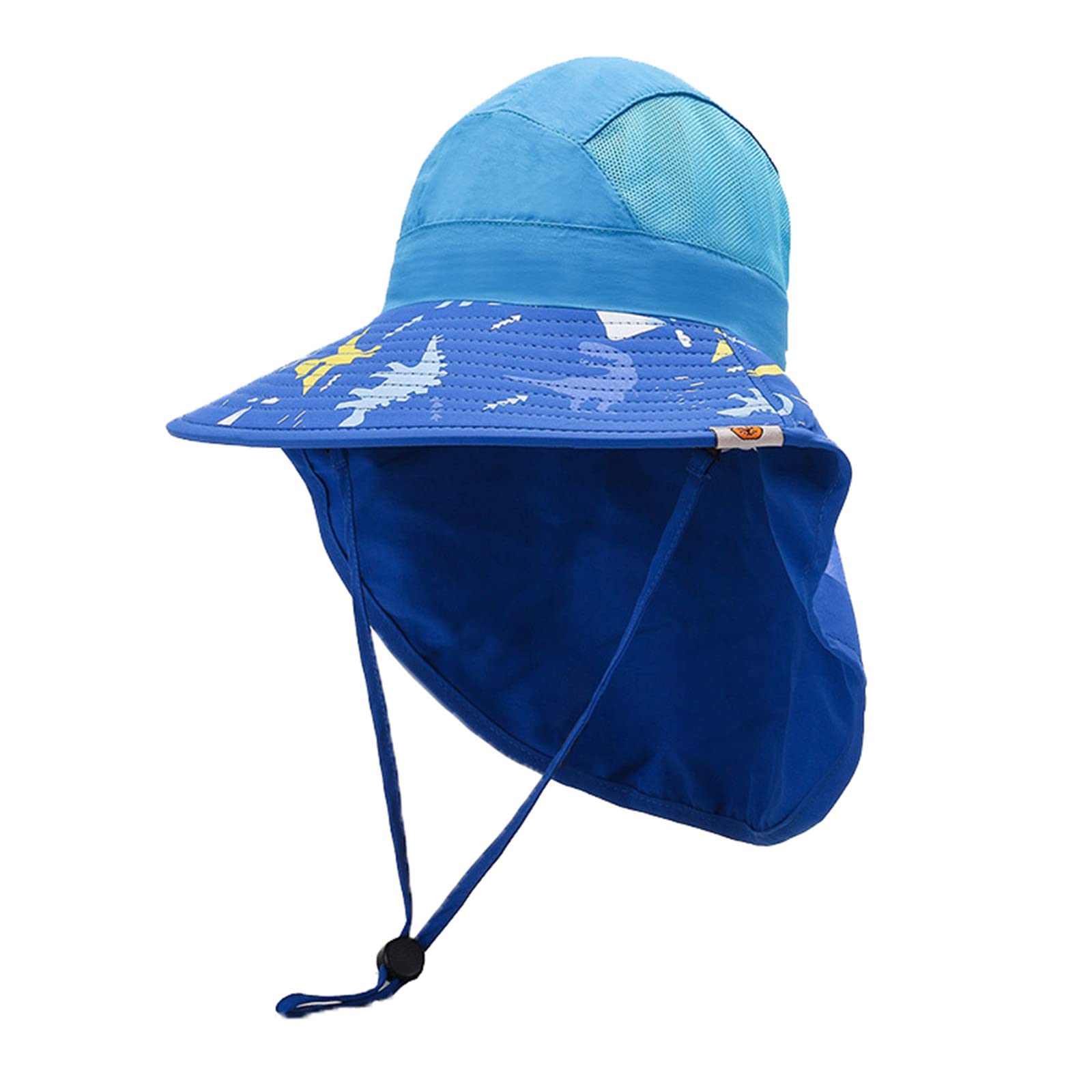 Adorable Cartoon Print Adjustable Bucket Hat for Toddler Boys & Girls - Sun Protection Outdoor Beach Hat for Kids & Babies - Perfect for Beach Trips, Park Play, and Summer Adventures