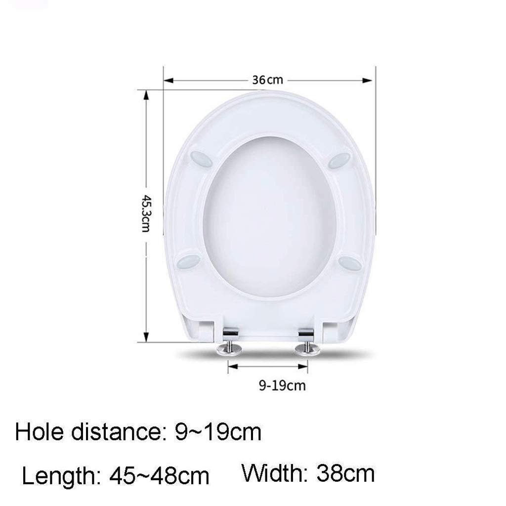 3D Thermal Transfer Printed Round Art Toilet Seat Cover - Soft Padded MDF Toilet Lid with U-Shaped (Drip) Plate for Home Bathroom Comfort & Hygiene