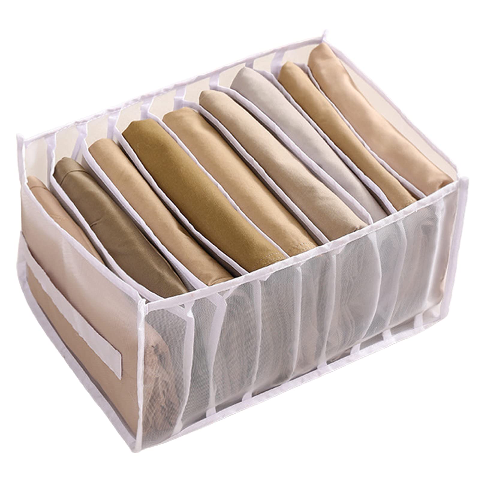 US Storage Holder & Organizer - Washable Large Capacity Nylon Mesh Folding Closet Bag for Wardrobe, Travel & Home Organization | Perfect for Seasonal Clothes, Blankets & Daily Storage Needs