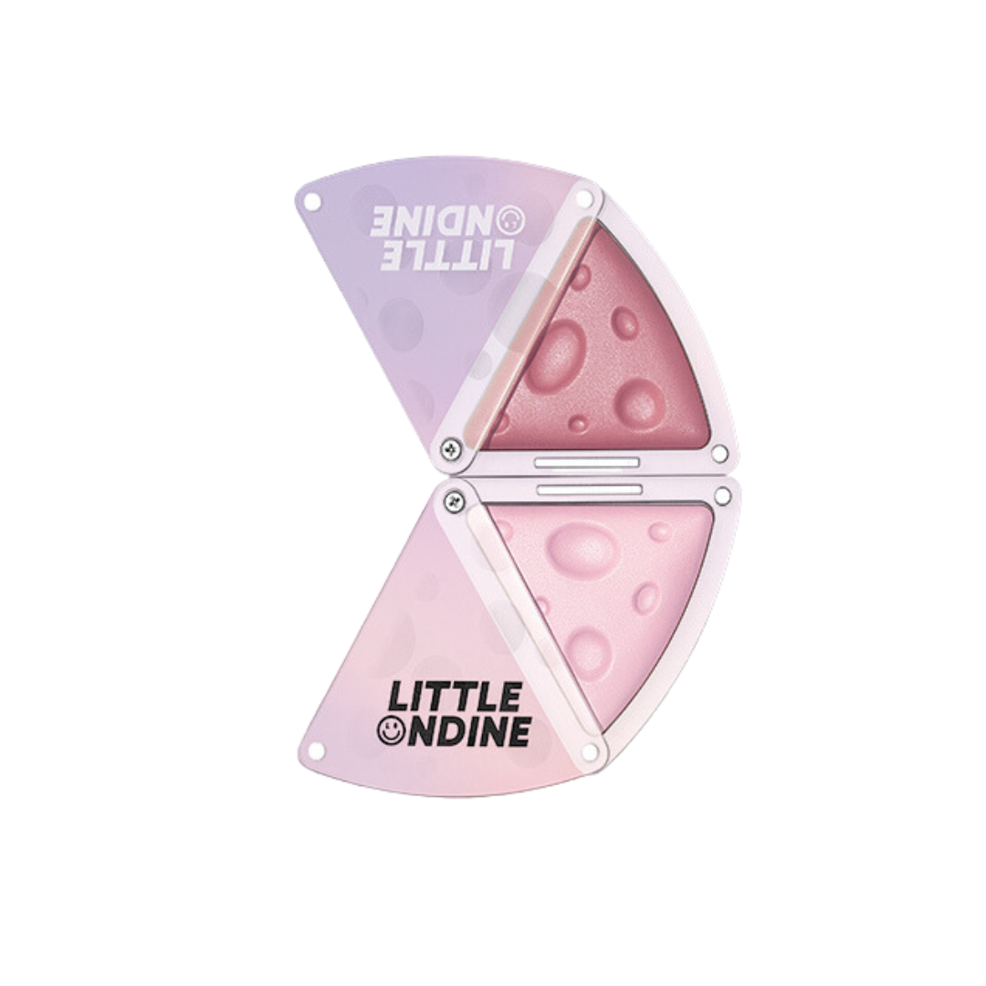 LittleOndine Mini Dual Tone Cheek Palette - Blush & Highlighter Makeup Set for Natural Glow | Perfect for Everyday Wear & Special Occasions