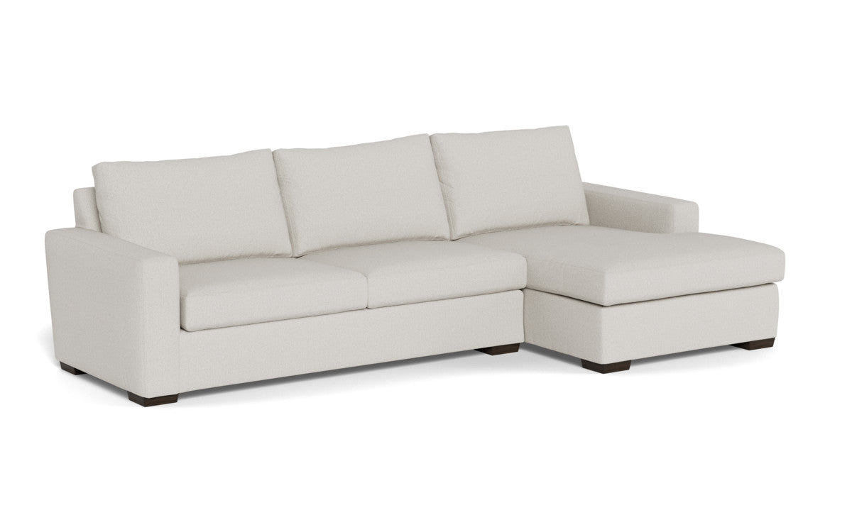 Modern Mesa 123 Right Chaise Sectional Sofa - Comfortable L-Shaped Couch for Living Room, Family Room & Lounge Areas
