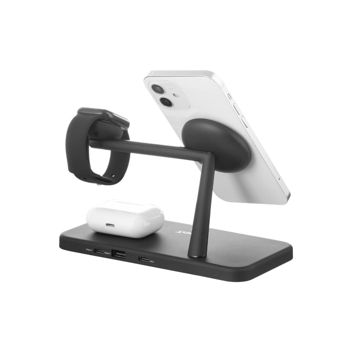 3sixT 5-in-1 Magnetic Wireless Charger Stand - Fast Charging for iPhone 15/14/13, Samsung Galaxy, AirPods - Perfect for Home, Office & Travel