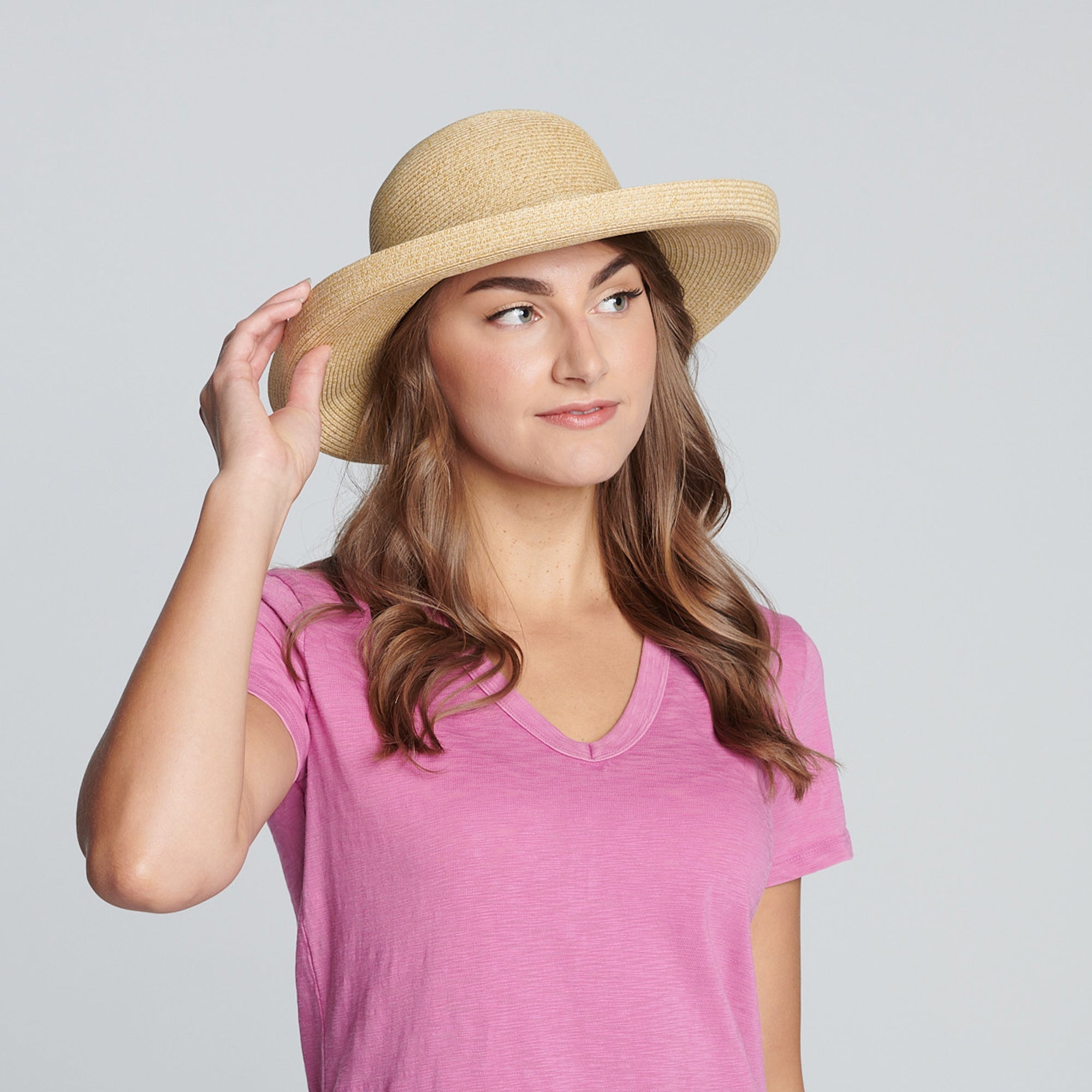 Women's Classic Paper Braided Sun Hat - Wide Brim UV Protection Summer Beach Hat for Outdoor Travel, Gardening & Vacation