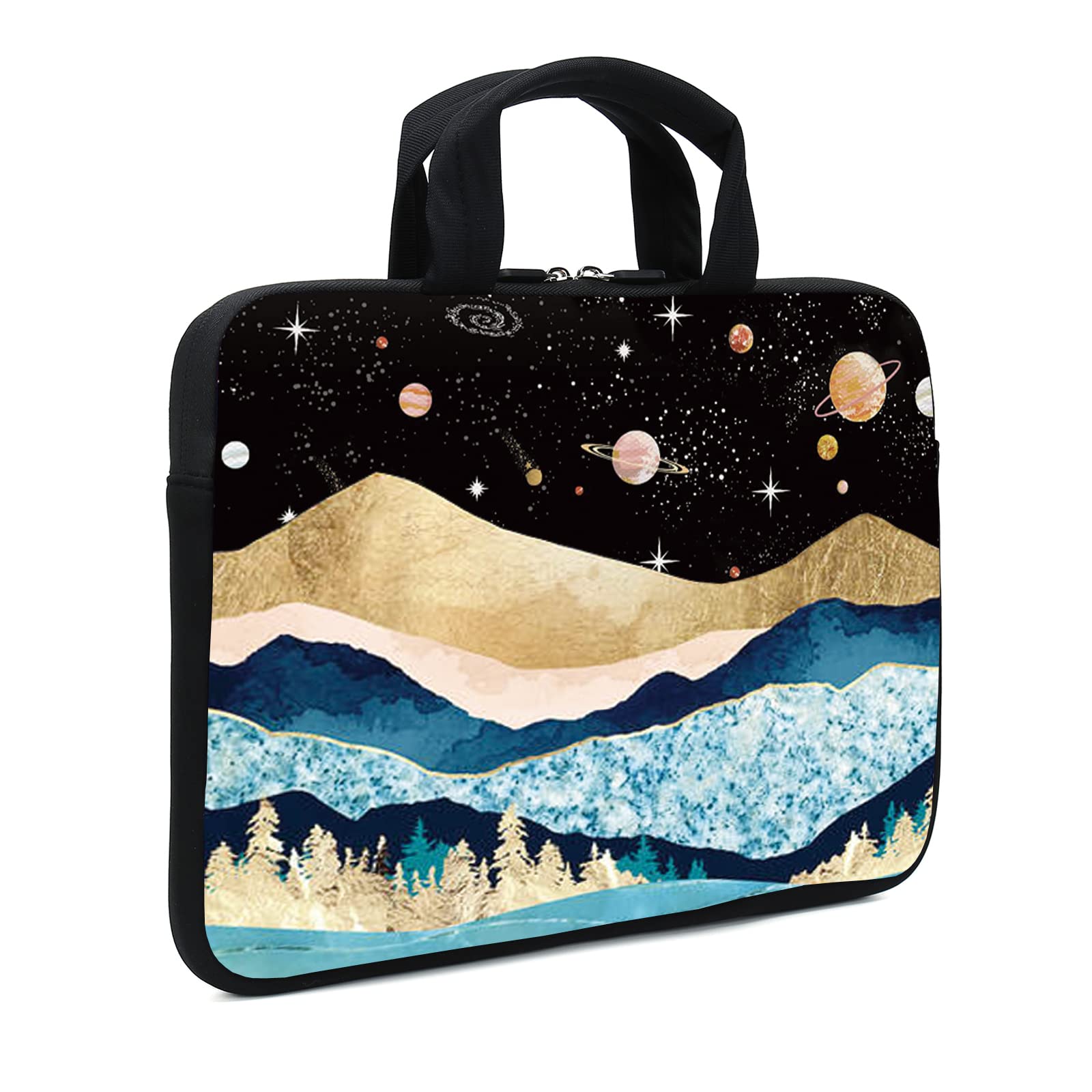 11.6-12.1 Inch Neoprene Laptop Sleeve Case for Chromebook, Notebook & Tablet - Lightweight Protective Carrying Bag for Men, Women & Kids - Perfect for School, Office & Travel (Mountains Design)