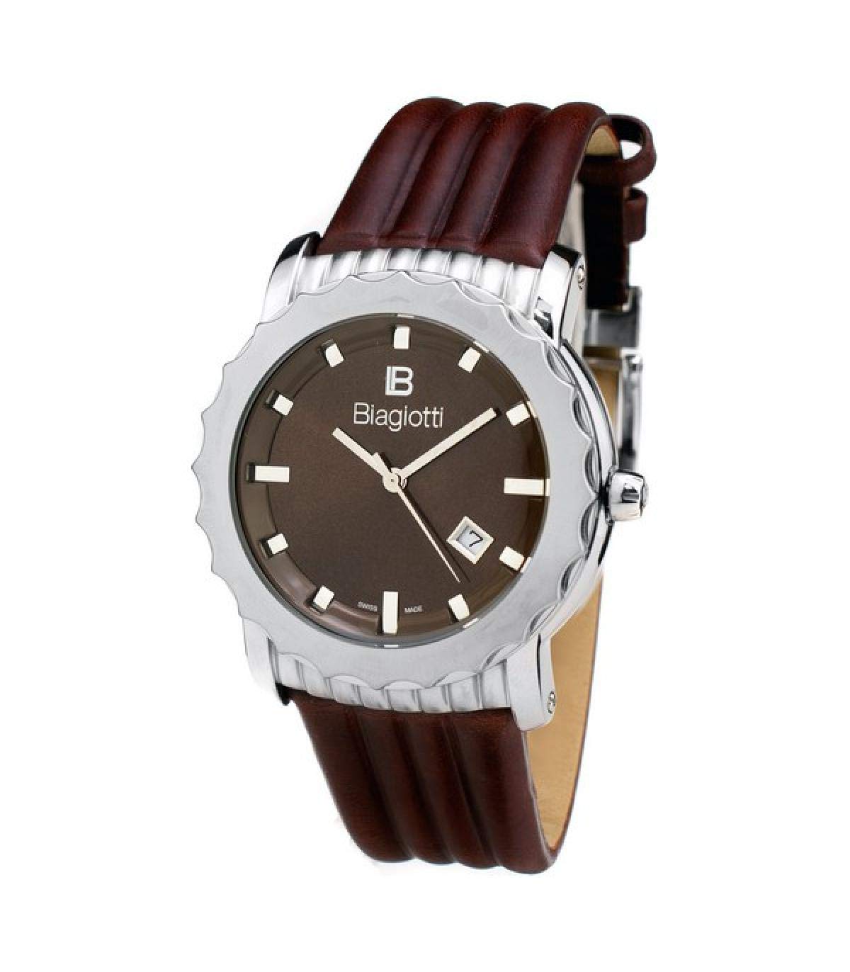 LAURA BIAGIOTTI LB0029M-04 Men's Stainless Steel Brown Watch - Perfect for Business, Casual & Formal Occasions