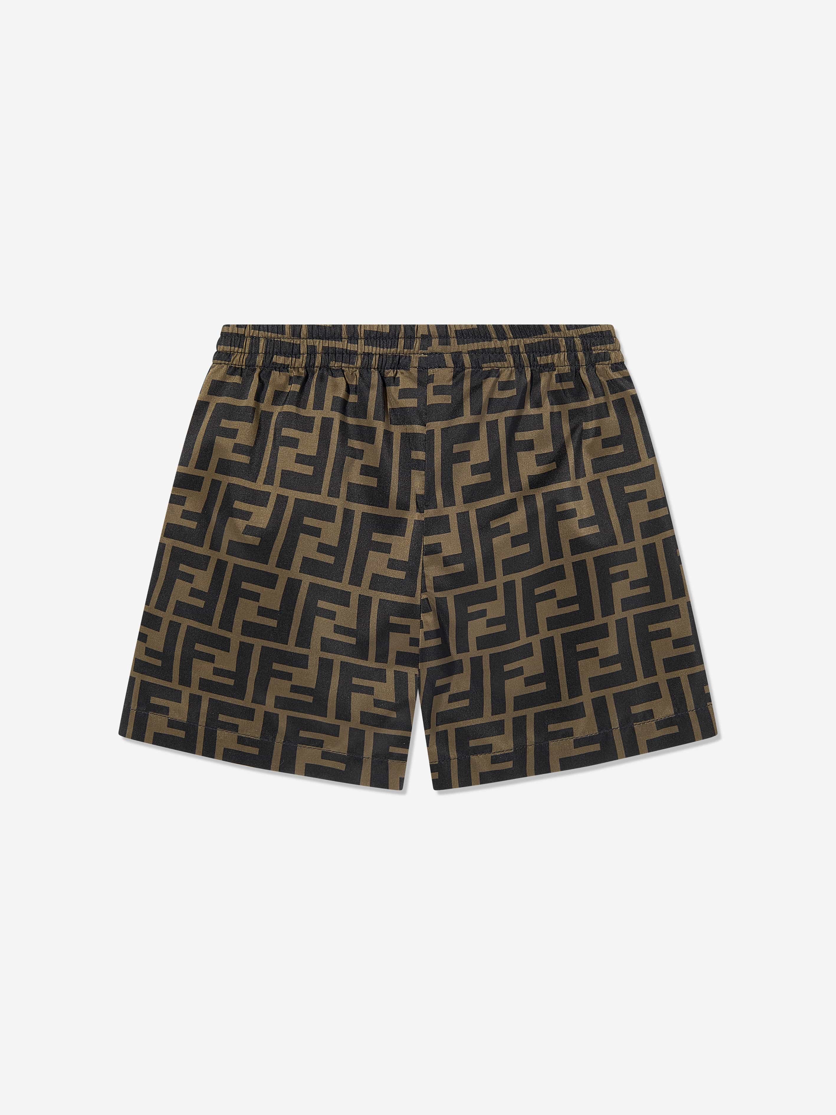 Baby Boys Quick-Dry Swim Shorts - Comfortable & Stylish Brown Swimwear for Toddlers | Perfect for Pool, Beach & Summer Water Play
