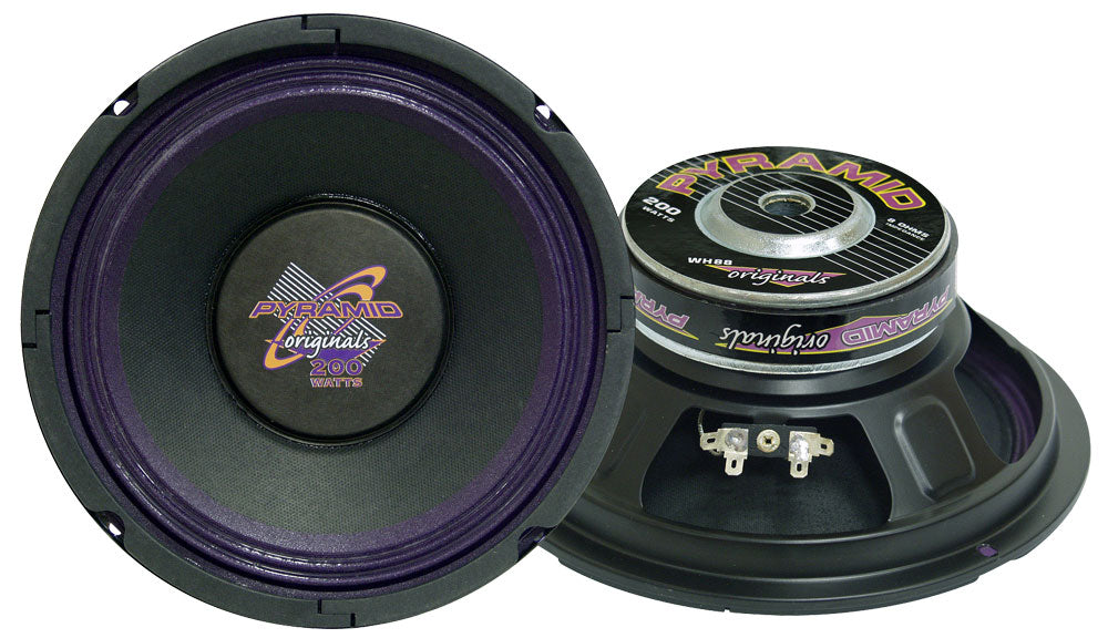 8-Inch Coated Woofer Speaker - 8 Ohms Impedance for High-Quality Audio & Home Theater Systems