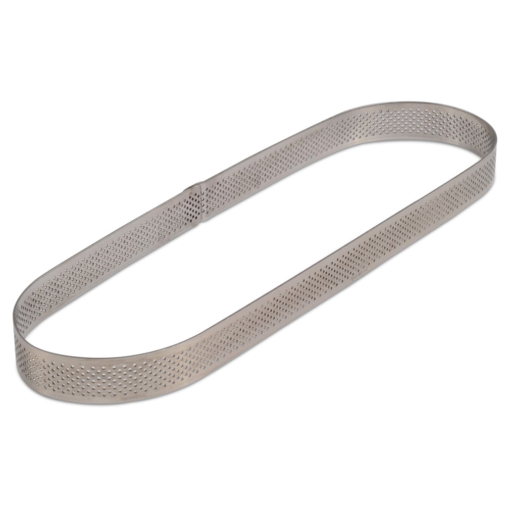 Stainless Steel Perforated Oval Rings - Durable Metal Jump Rings for Jewelry Making, DIY Crafts, Keychains & Home Decor