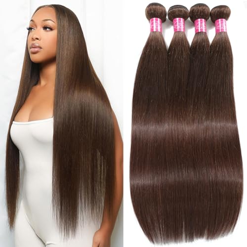 Chocolate Brown Straight 4 Bundles