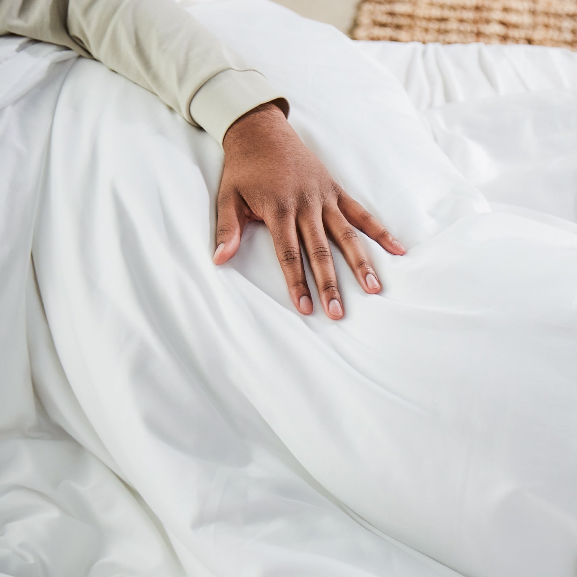 Organic Percale Duvet Cover Set 270 Thread Count - Breathable & Soft Bedding for All Seasons - Perfect for Master Bedroom, Guest Room & Hotel Use