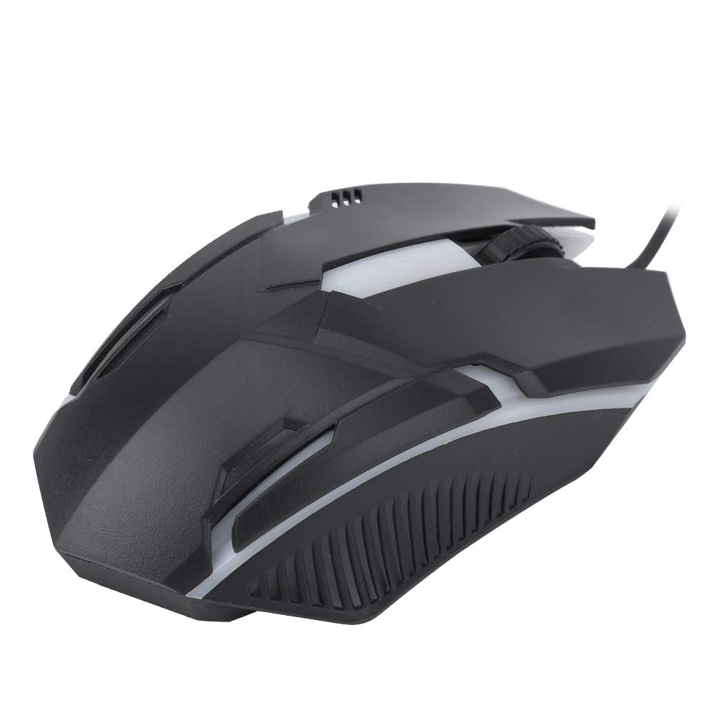 1600DPI Wired Gaming Mouse with RGB Backlight - Ergonomic Computer Mouse for Windows XP/Vista/7/8/10 - Perfect for PC Gaming, Laptop Work & Office Use